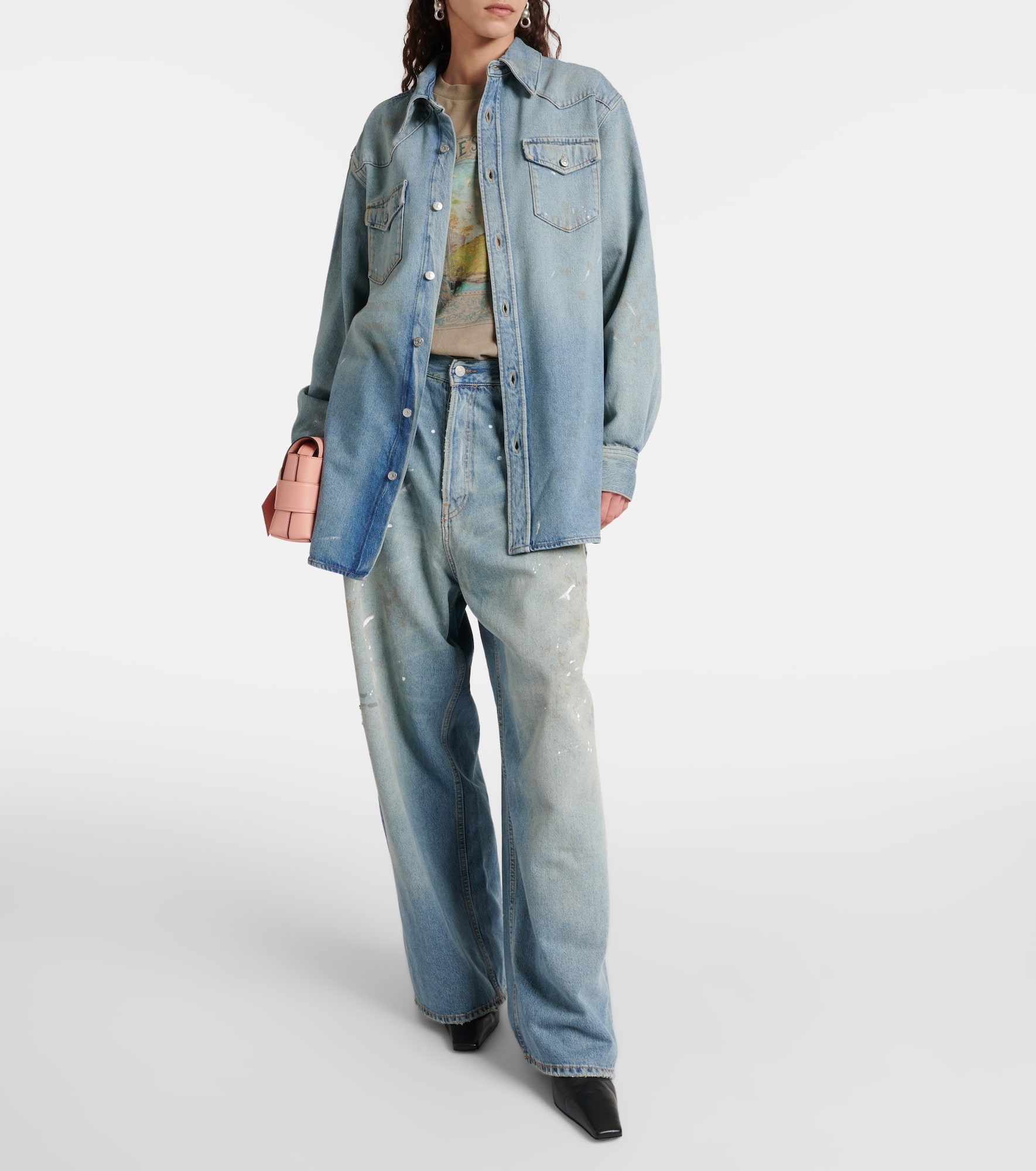 Distressed denim overshirt - 2