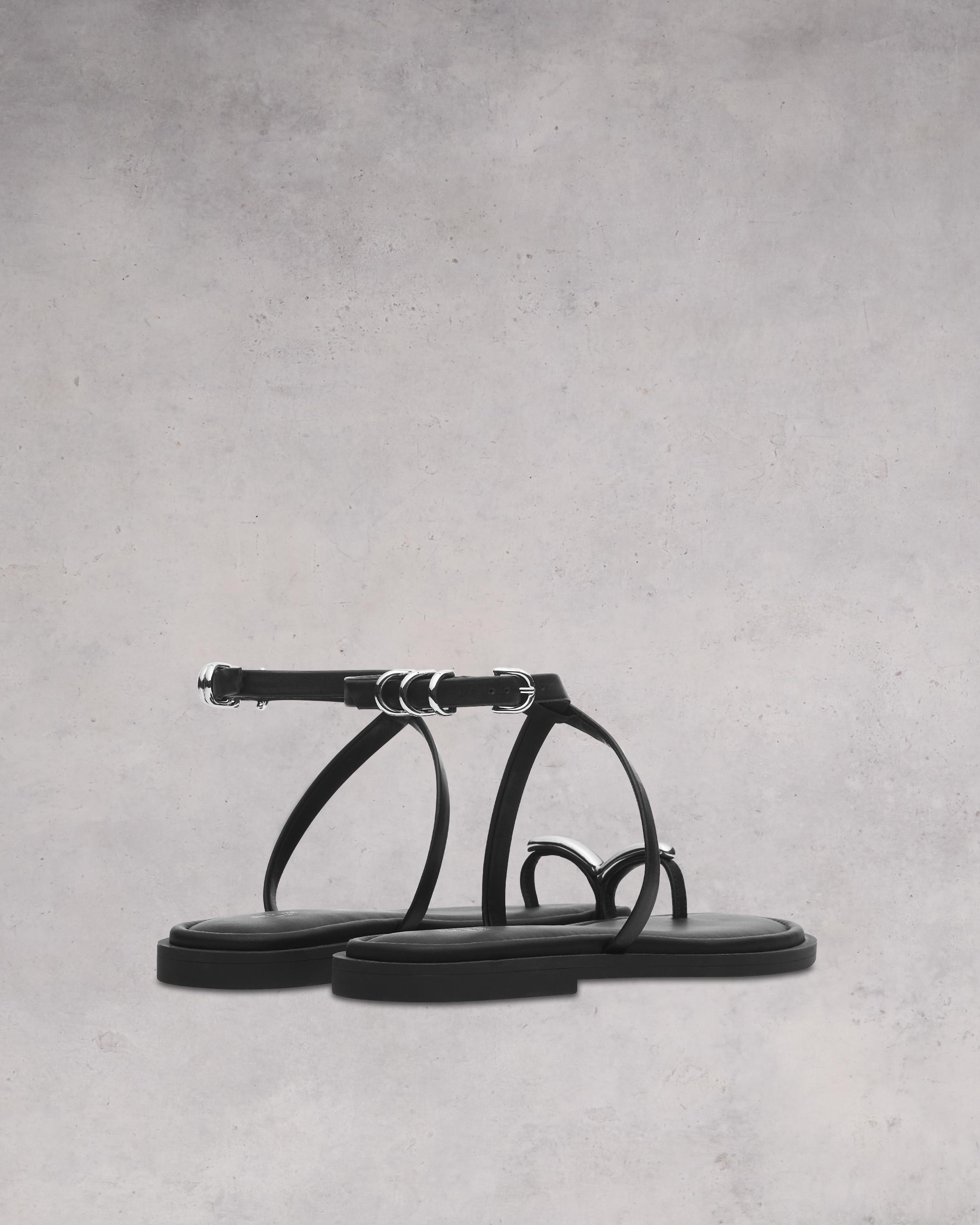 Geo Leather Sandal - 3
