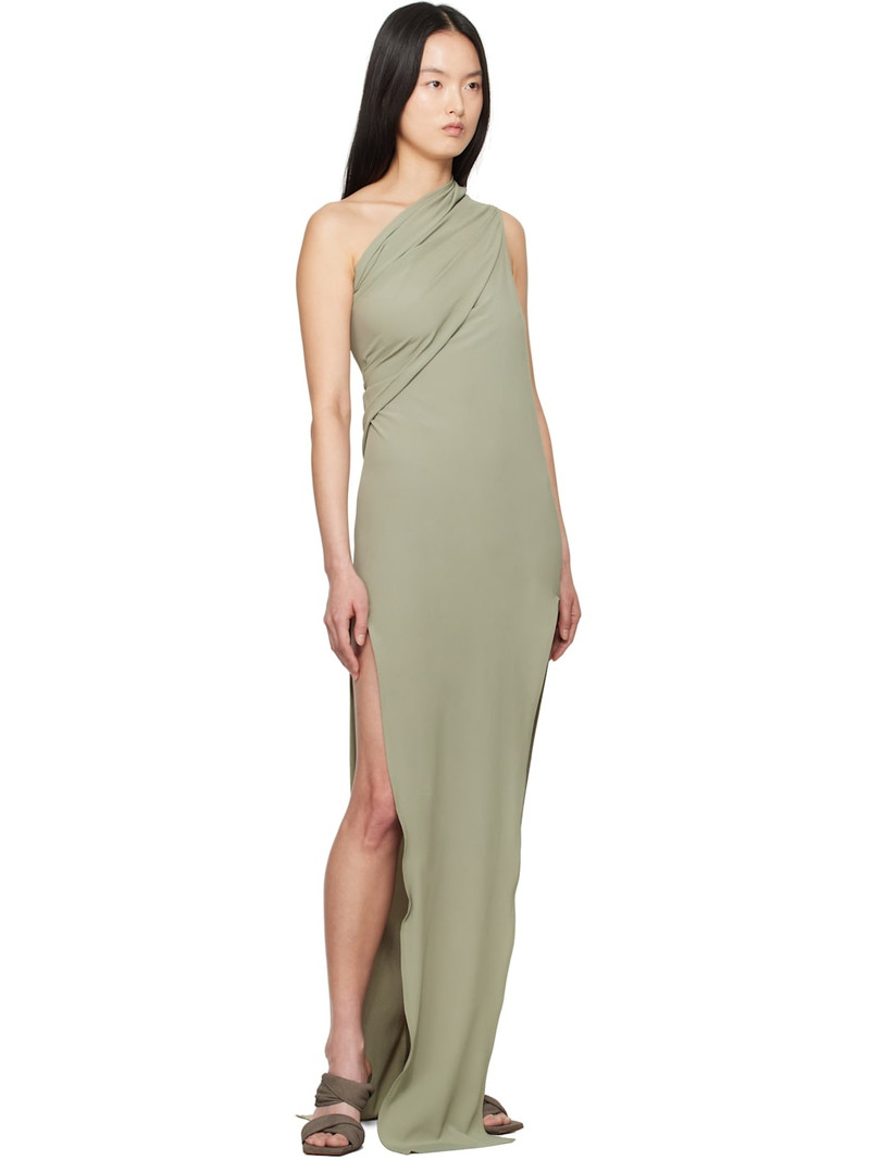Rick Owens Green Hollywood Athena Arrowhead Maxi Dress outlook