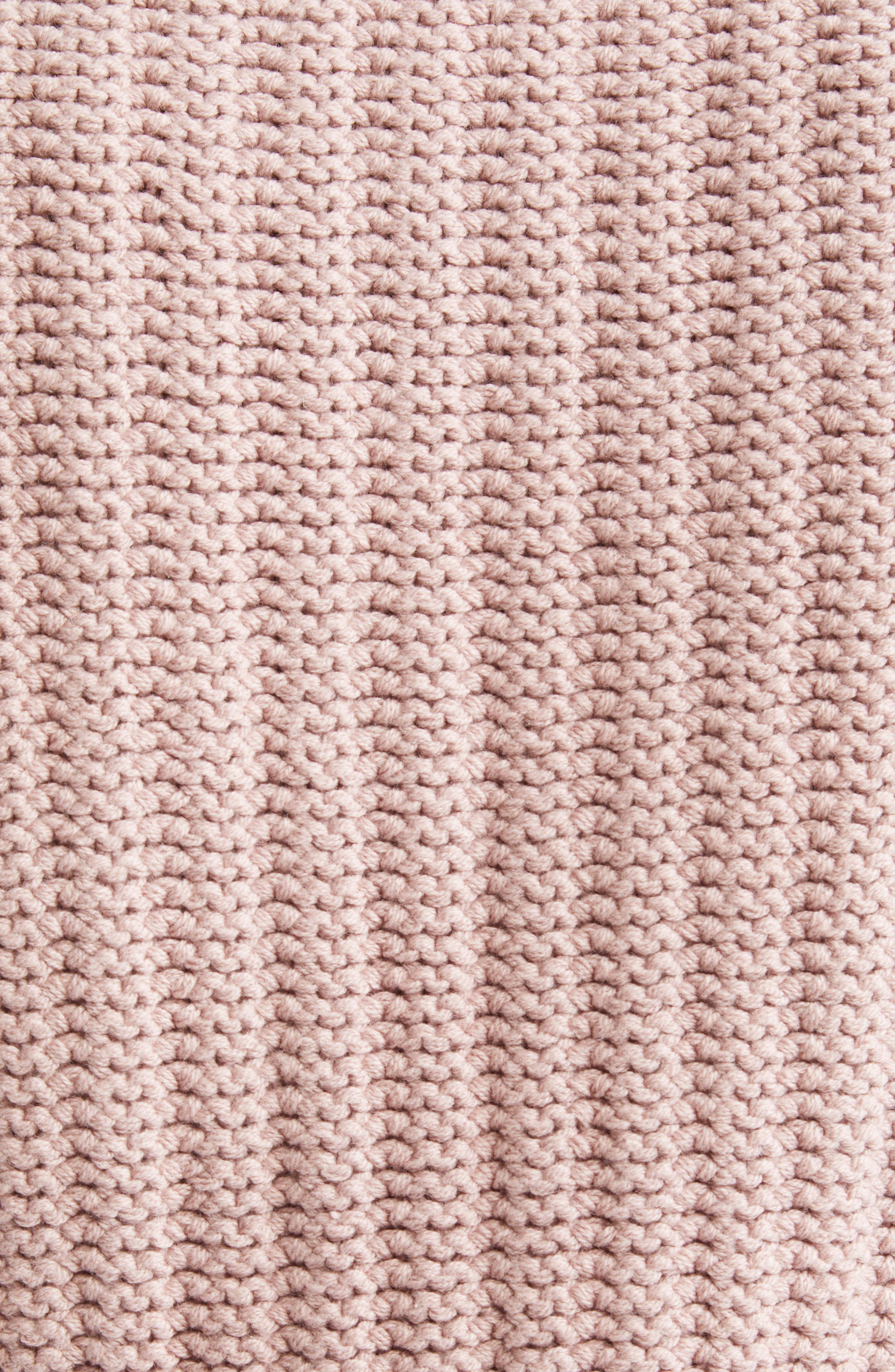 L'AGENCE Delilah Puff Sleeve Crop Cardigan in Light Mauve/Gold at Nordstrom - 6