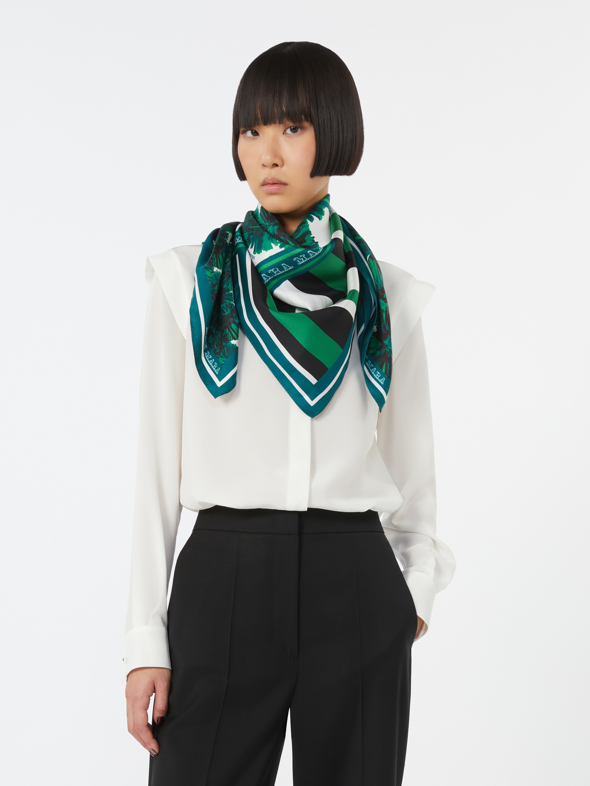 CARRE90W Printed silk scarf - 4