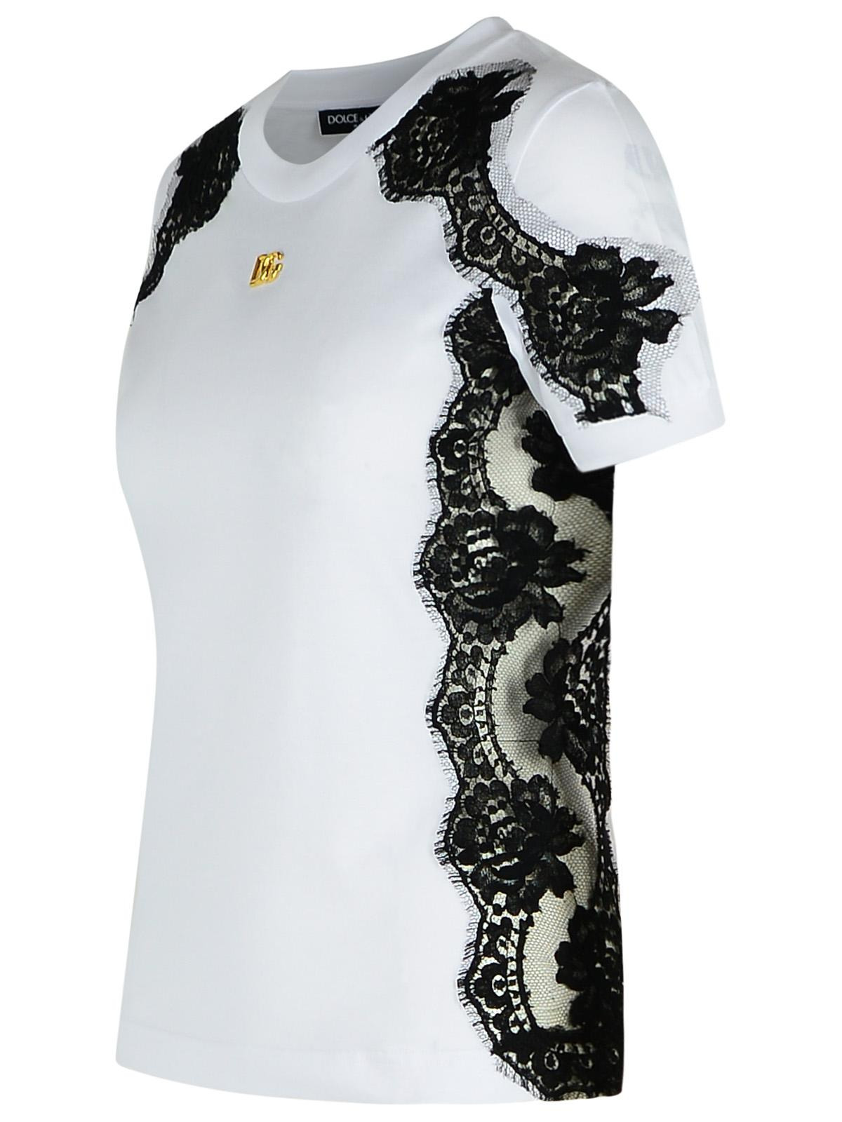 Dolce & Gabbana White Cotton T-Shirt Women - 2