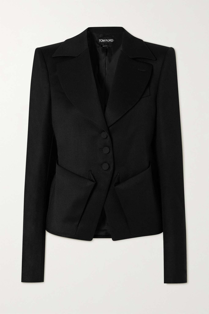 Embellished wool blazer 1