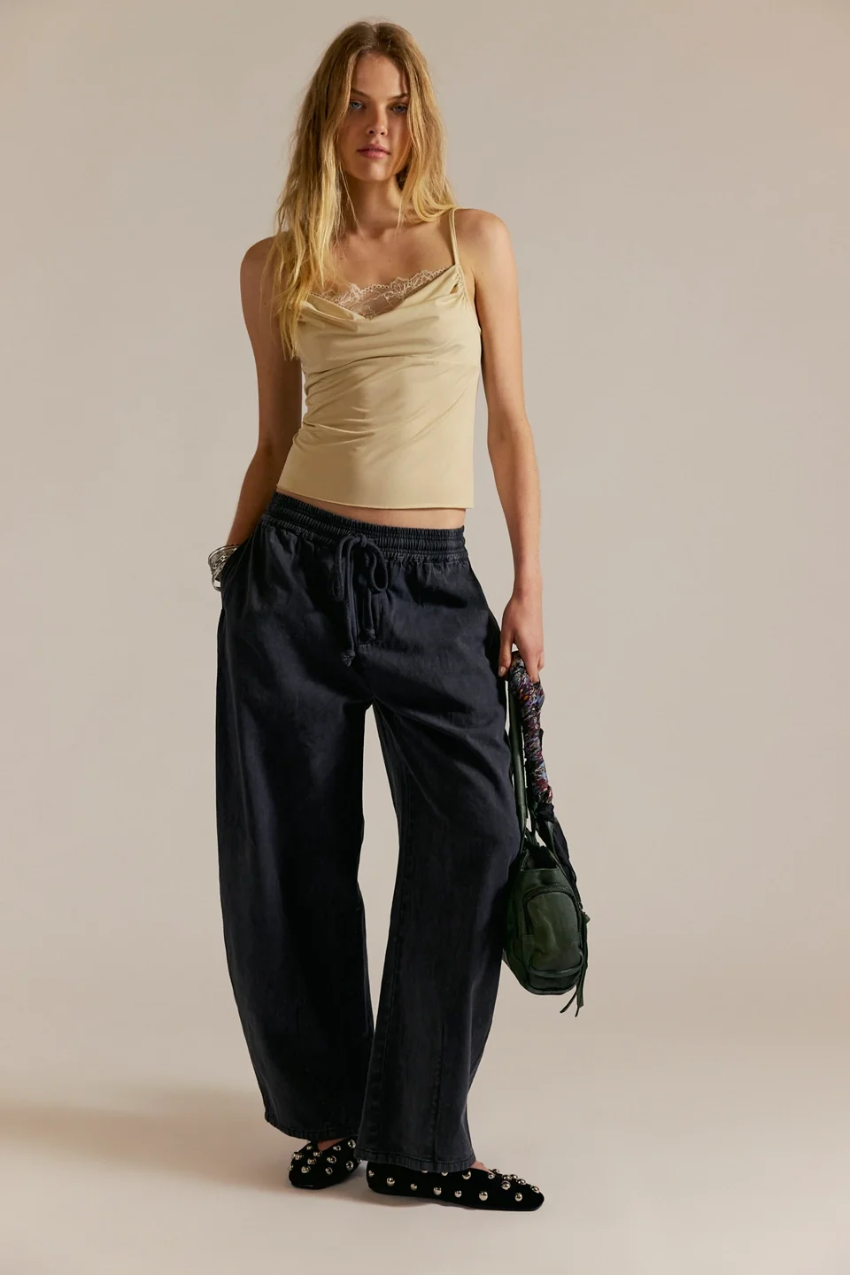 Lex Pull-On Barrel Pants - 1