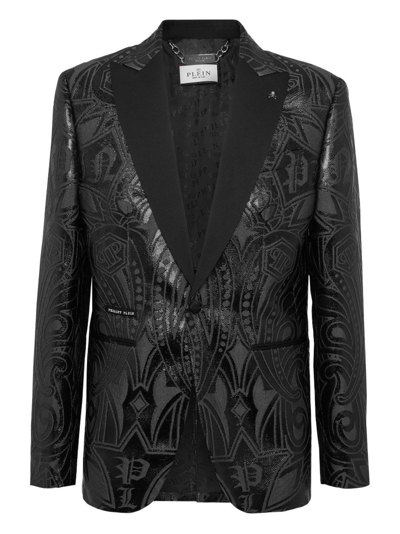 Gothic Plein-jacquard blazer 1