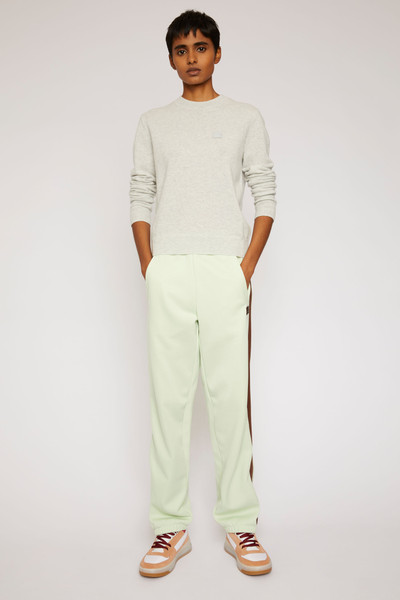 Acne Studios Wool crew neck sweater light grey melange outlook