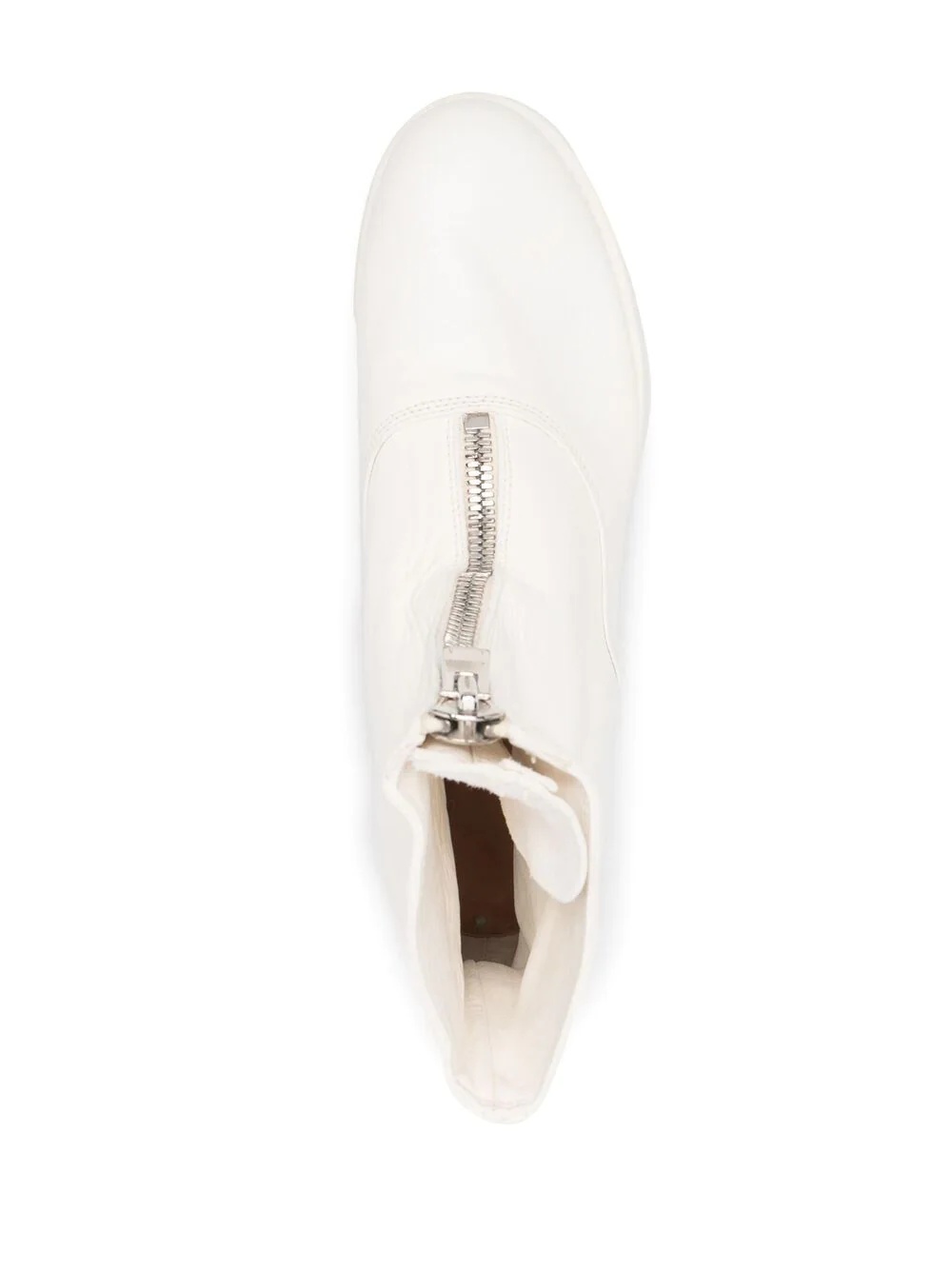 front-zipped fitted boots - 7