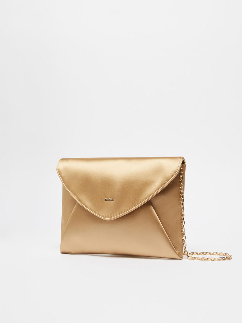 Max Mara ENVELOPE Viscose and silk satin clutch bag outlook
