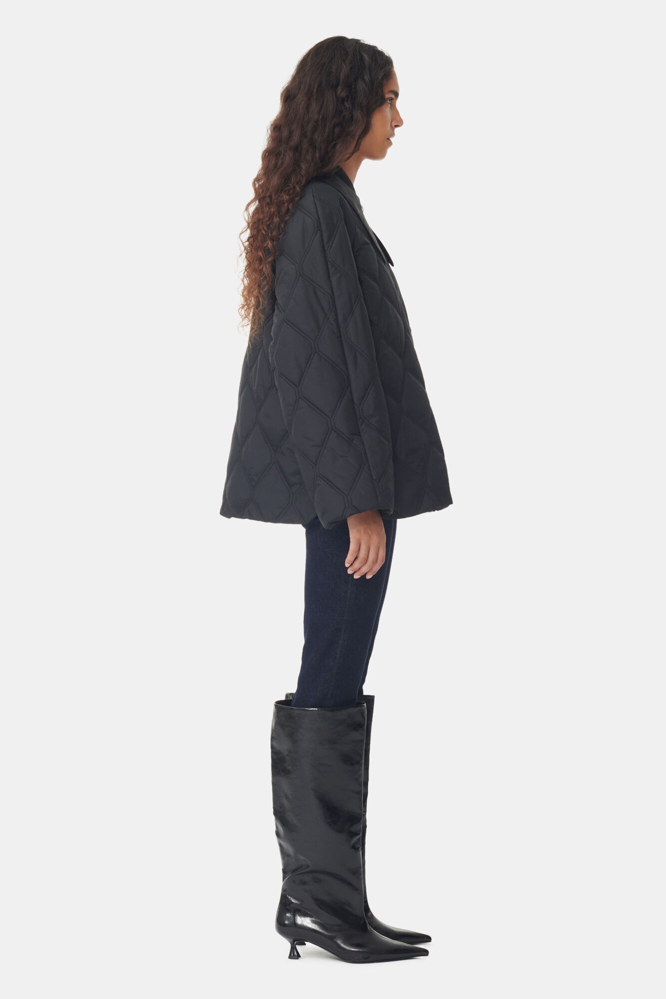 BLACK RIPSTOP QUILT JACKET - 4