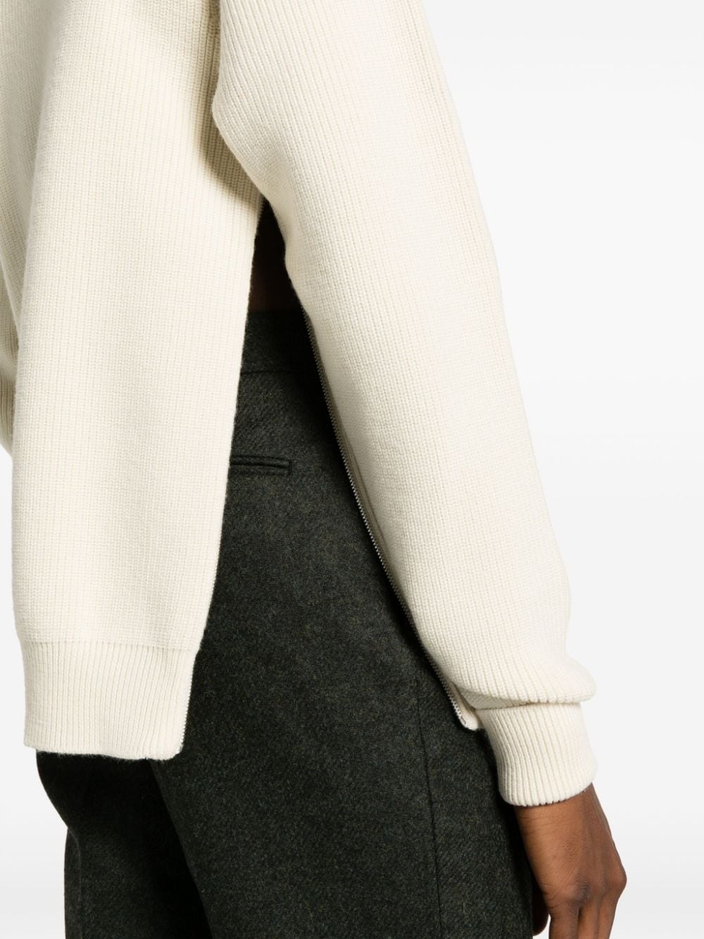 roll-neck wool jumper - 5