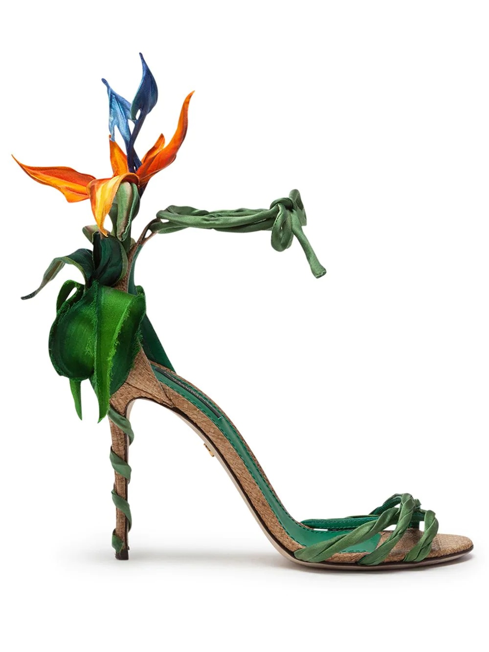 Bird of Paradise satin sandals  - 1