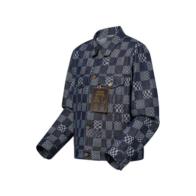 Louis Vuitton VA Is For Lovers Embroidered Denim Jacket outlook