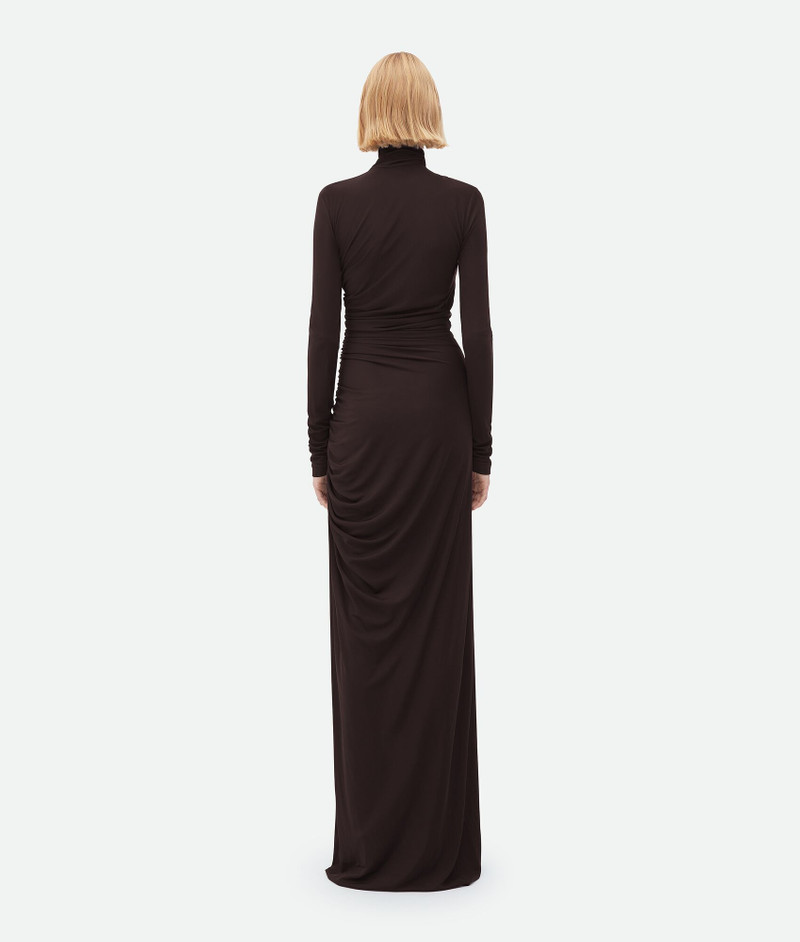 viscose jersey dress with knot 3