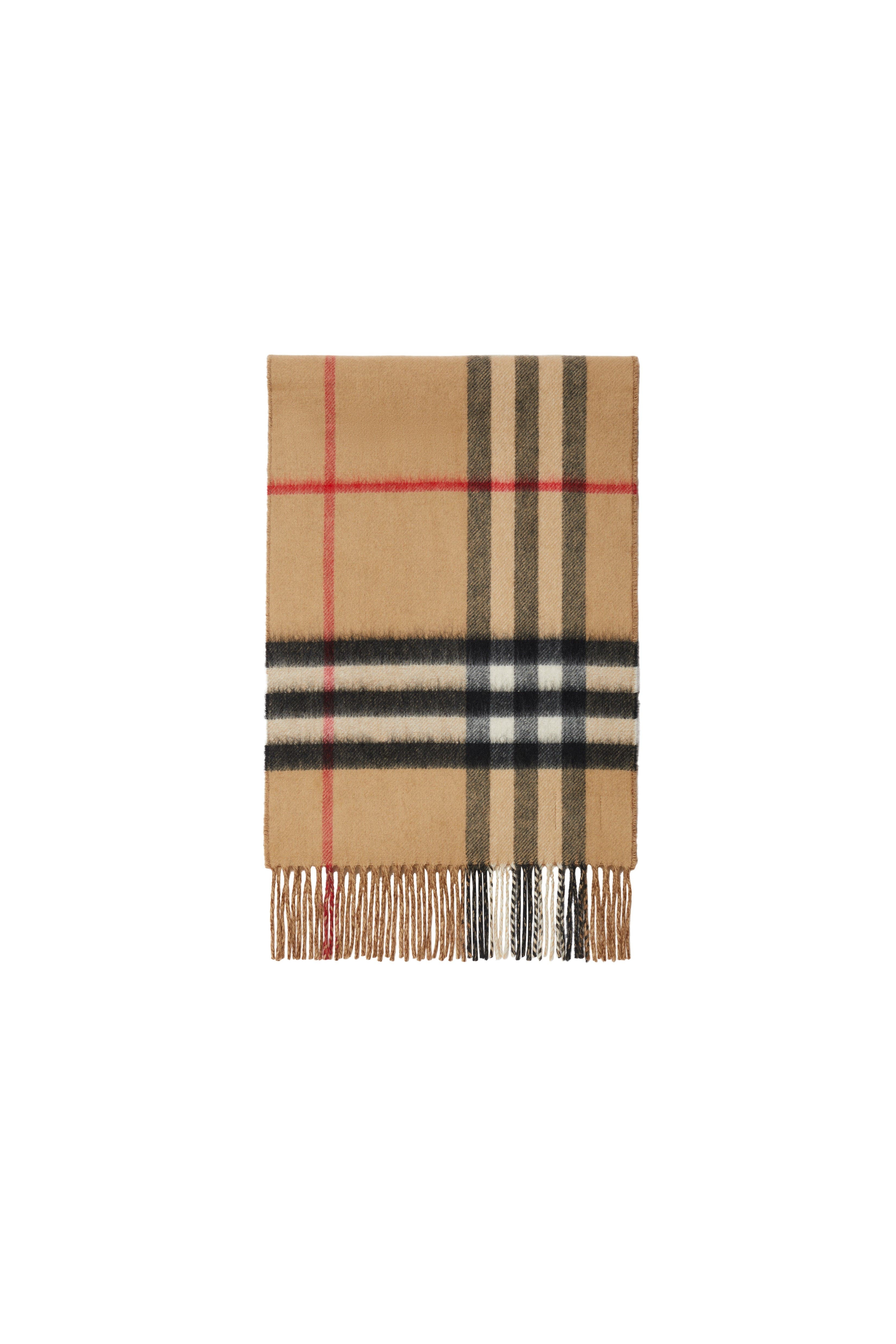 burberry Contrast Check Cashmere Scarf in Archive Beige/birch Brown at Nordstrom - 5