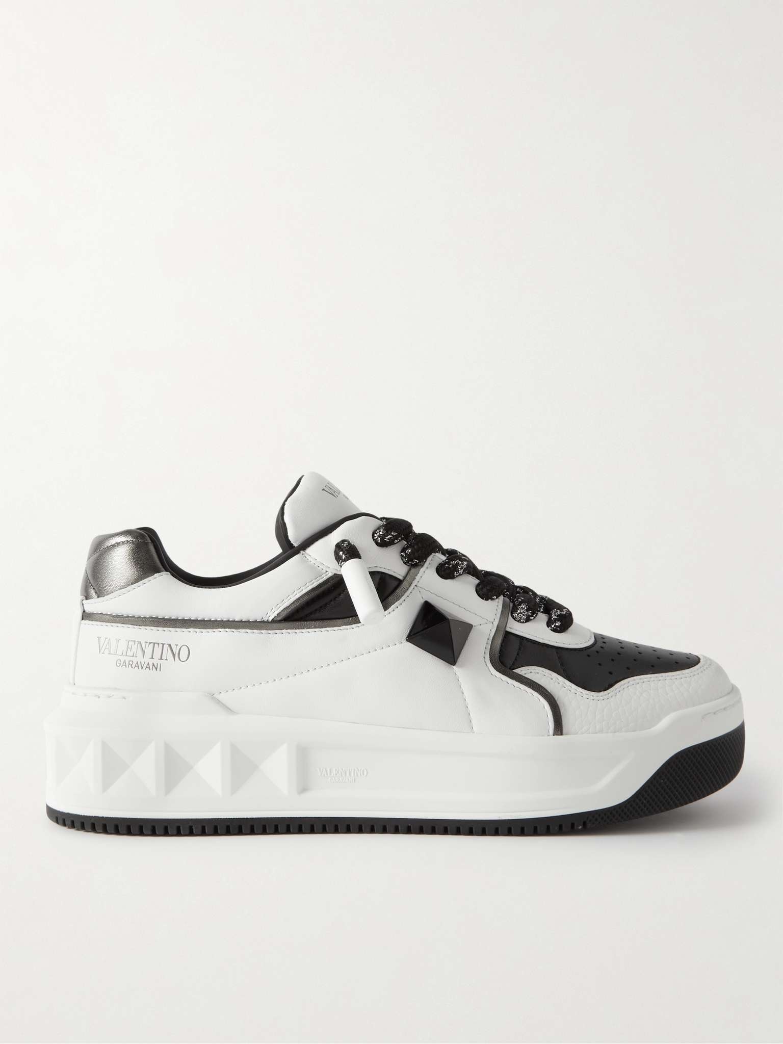 Valentino Garavani One Stud XL Leather Sneakers - 1