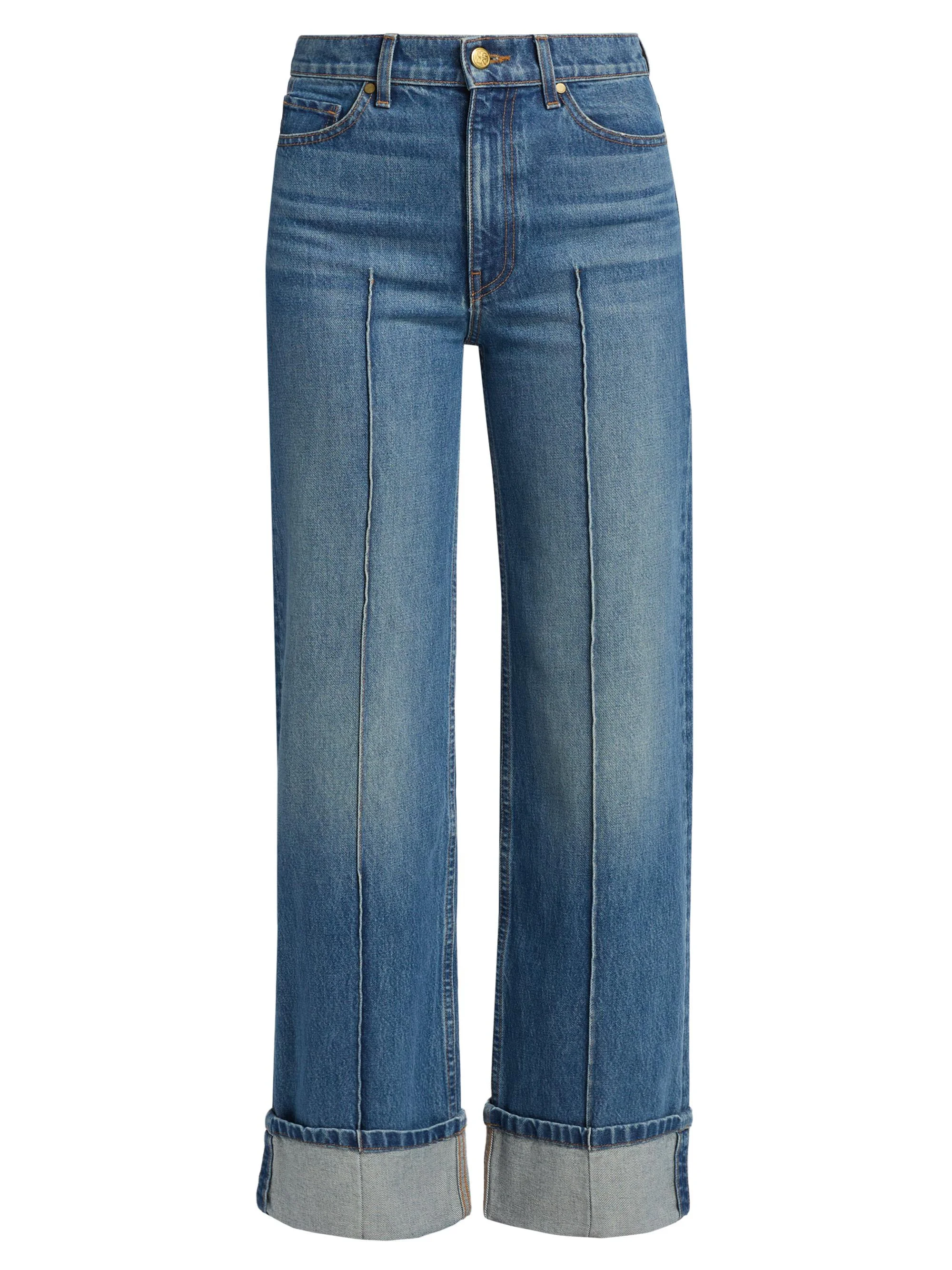 Women's Genevieve Whiskered Jeans - Danube - 1