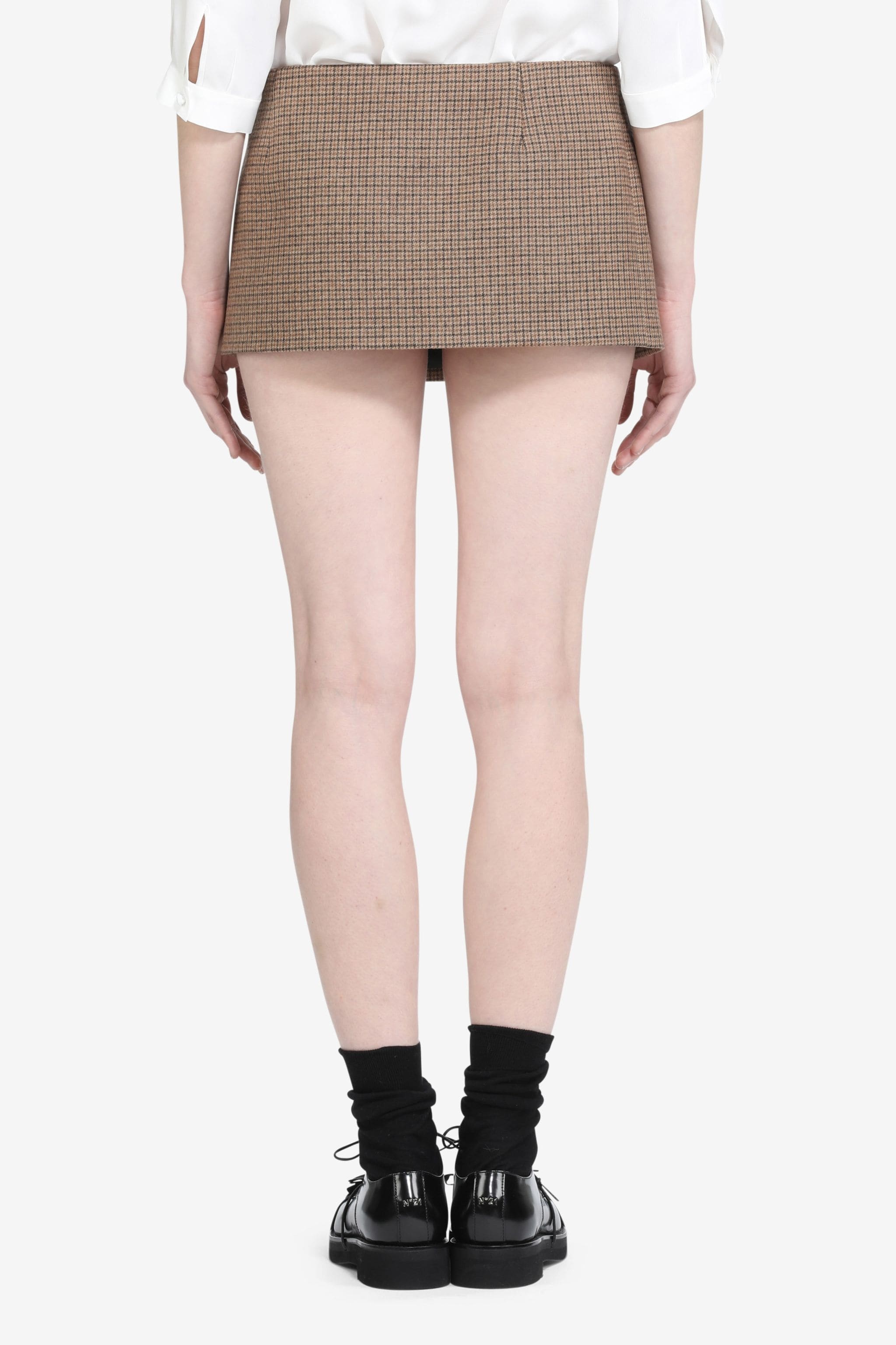 HOUNDSTOOTH MICRO SKIRT - 2