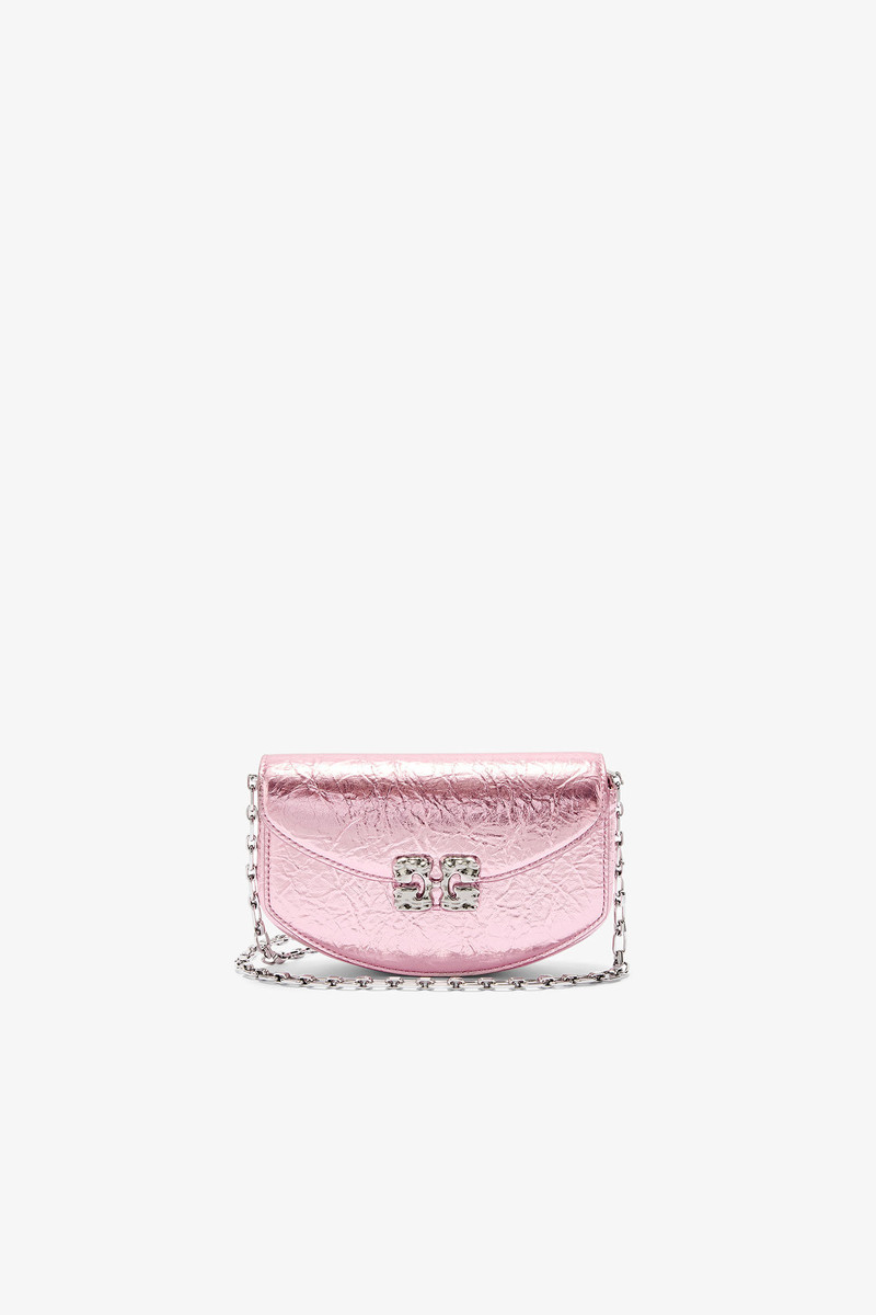 LULU WALLET ON CHAIN IN METALLIC 1
