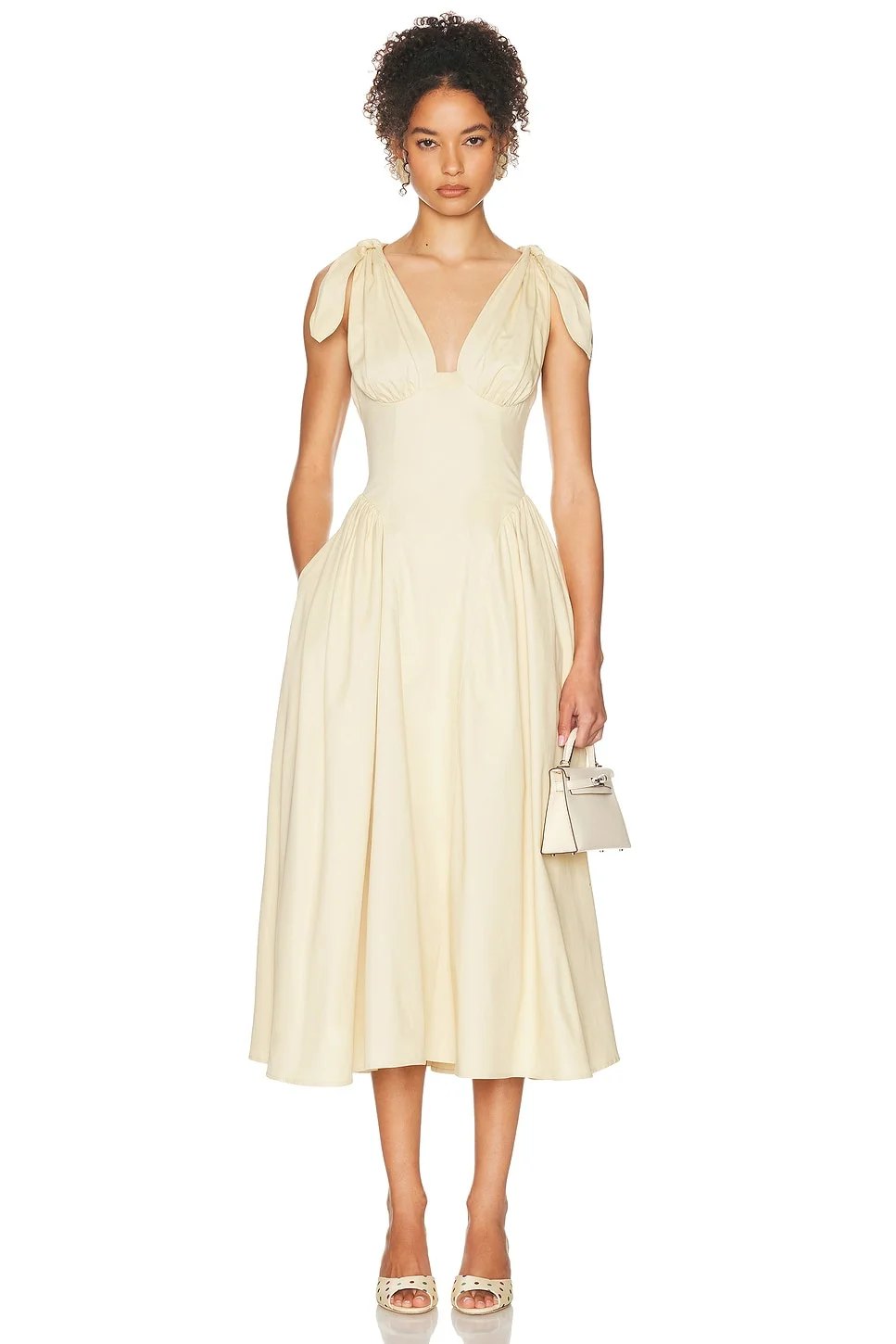 Fairweather Midi Dress in Stretch Cotton Sateen - 1