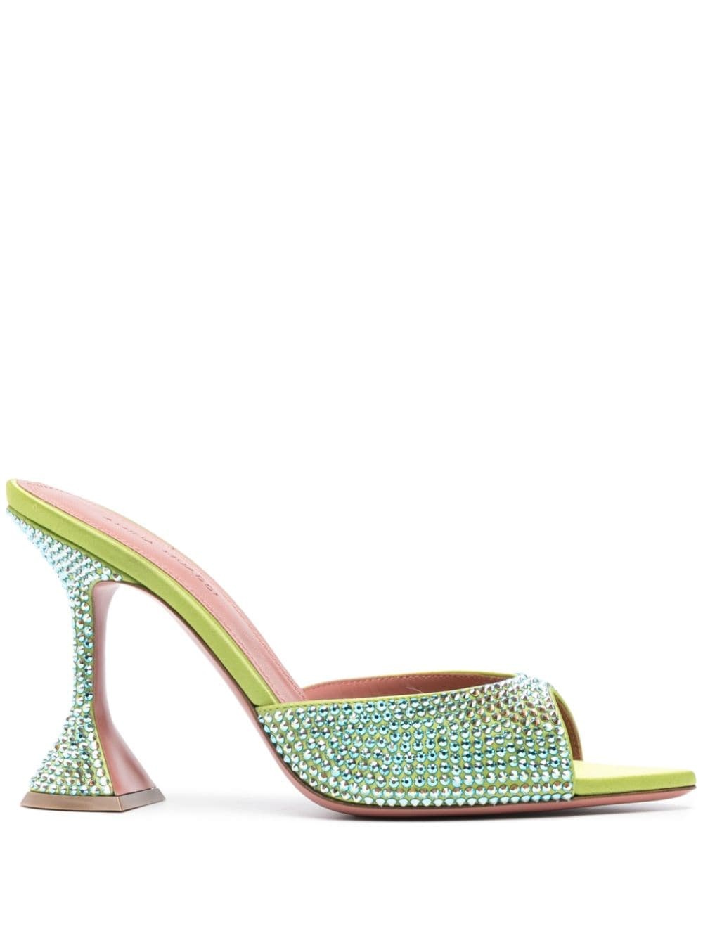 Caroline 95mm crystal-embellished mules - 1