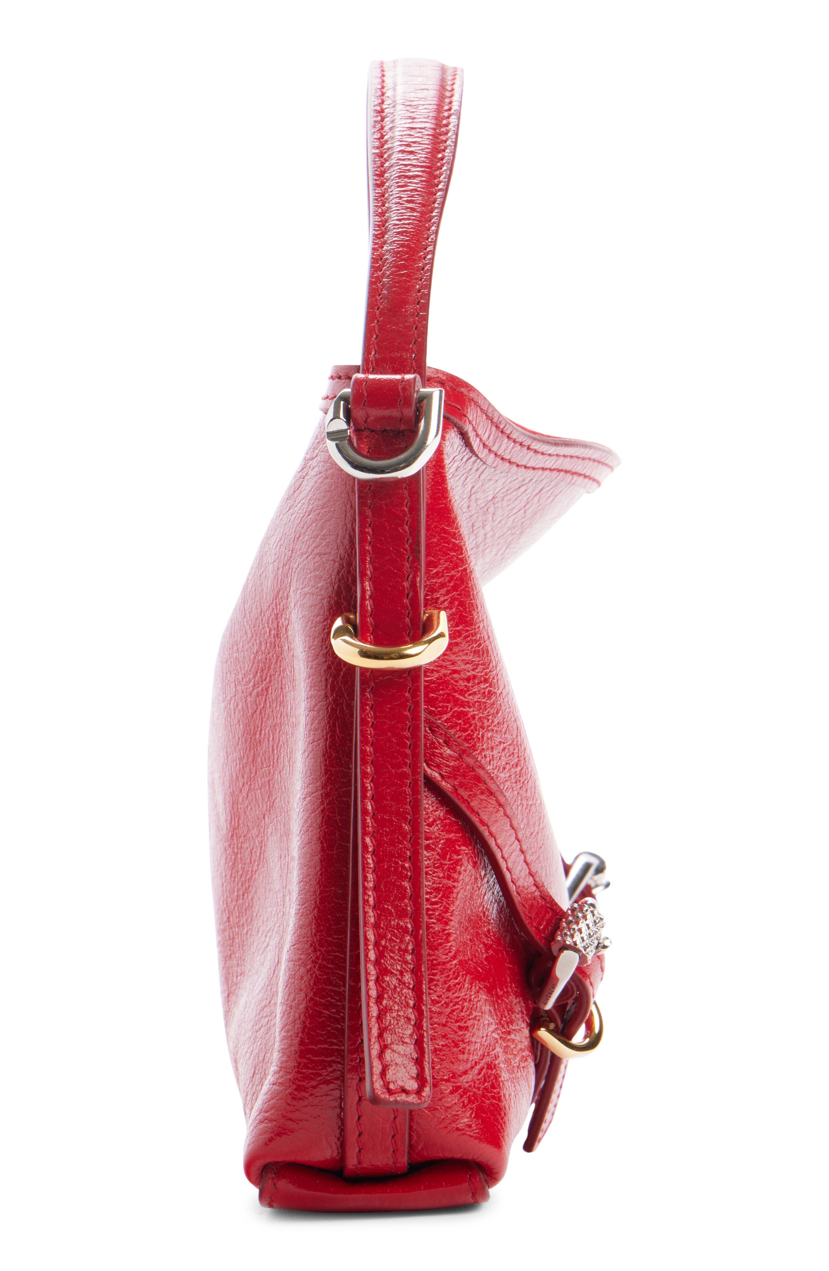 Givenchy Nano Voyou Leather Crossbody Bag in Vermillon at Nordstrom - 6