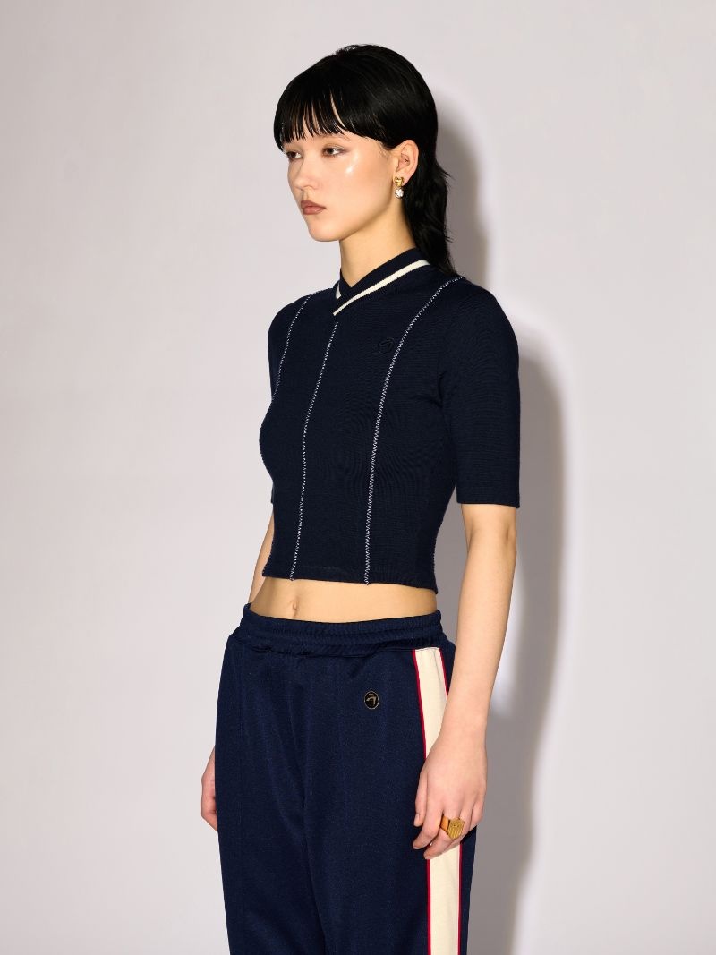 CONTRAST STITCH TOP - 5