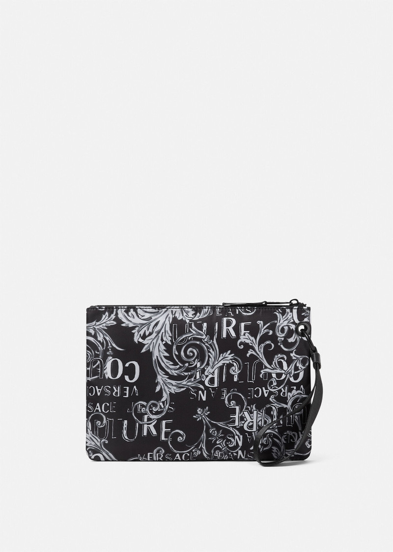 Double Logo Couture V-Emblem Pouch 3