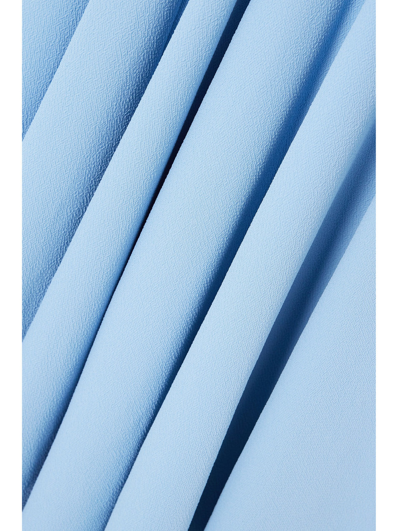 Marlen Draped Crepe Midi Dress 4