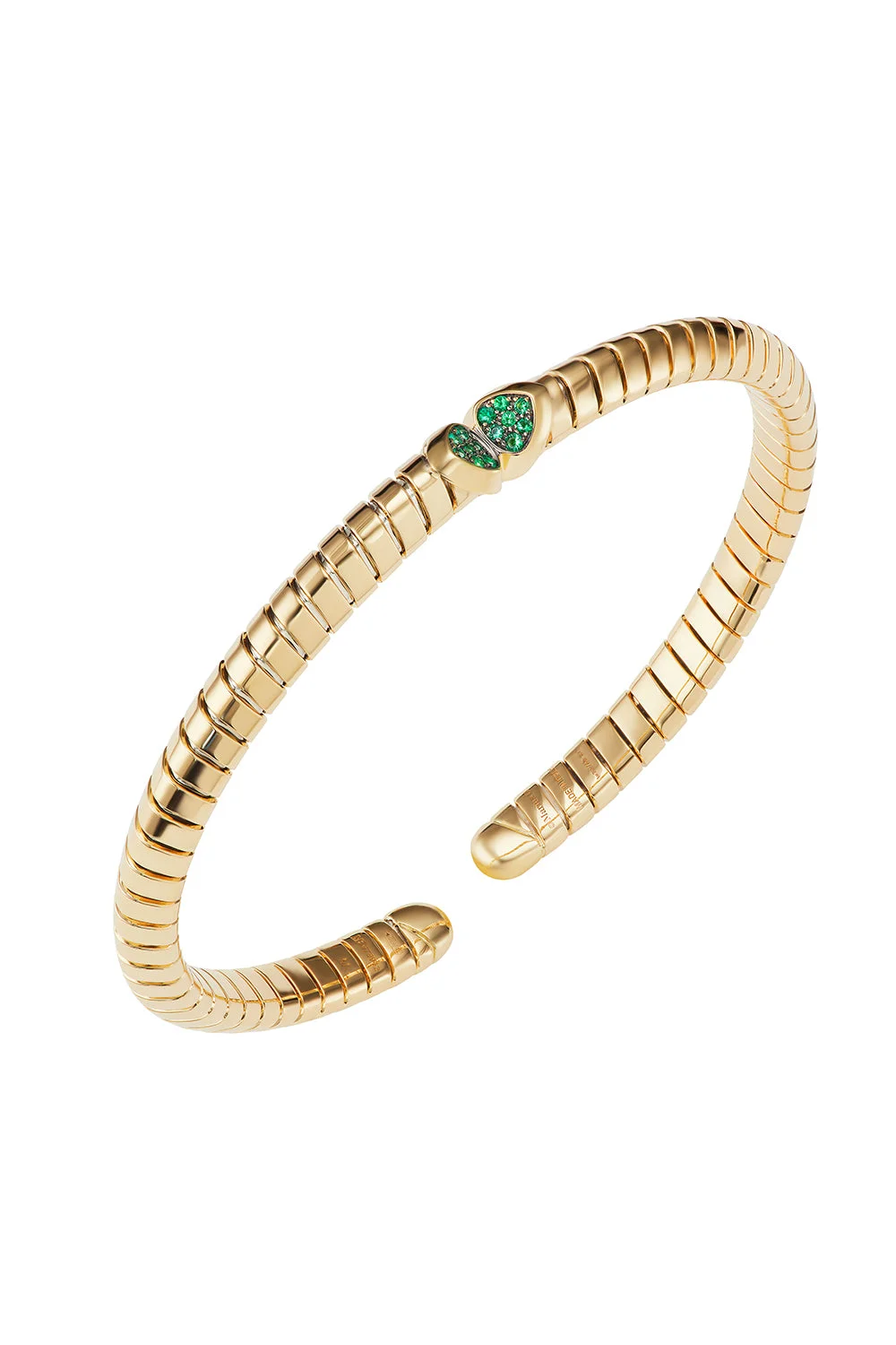 Emerald Trisolina Bangle Bracelet - 1