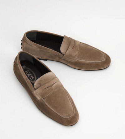 Tod's LOAFERS IN SUEDE - BROWN outlook