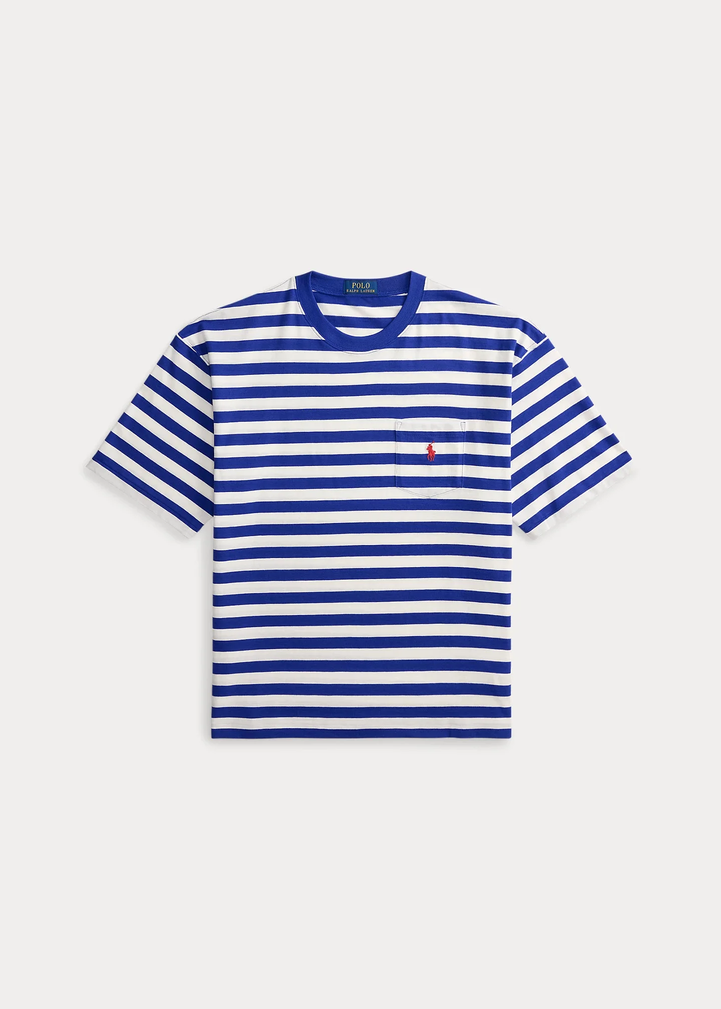 Relaxed Fit Striped Jersey T-Shirt - 1