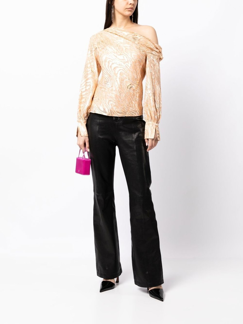 SIMKHAI Alice Moire abstract-print blouse outlook