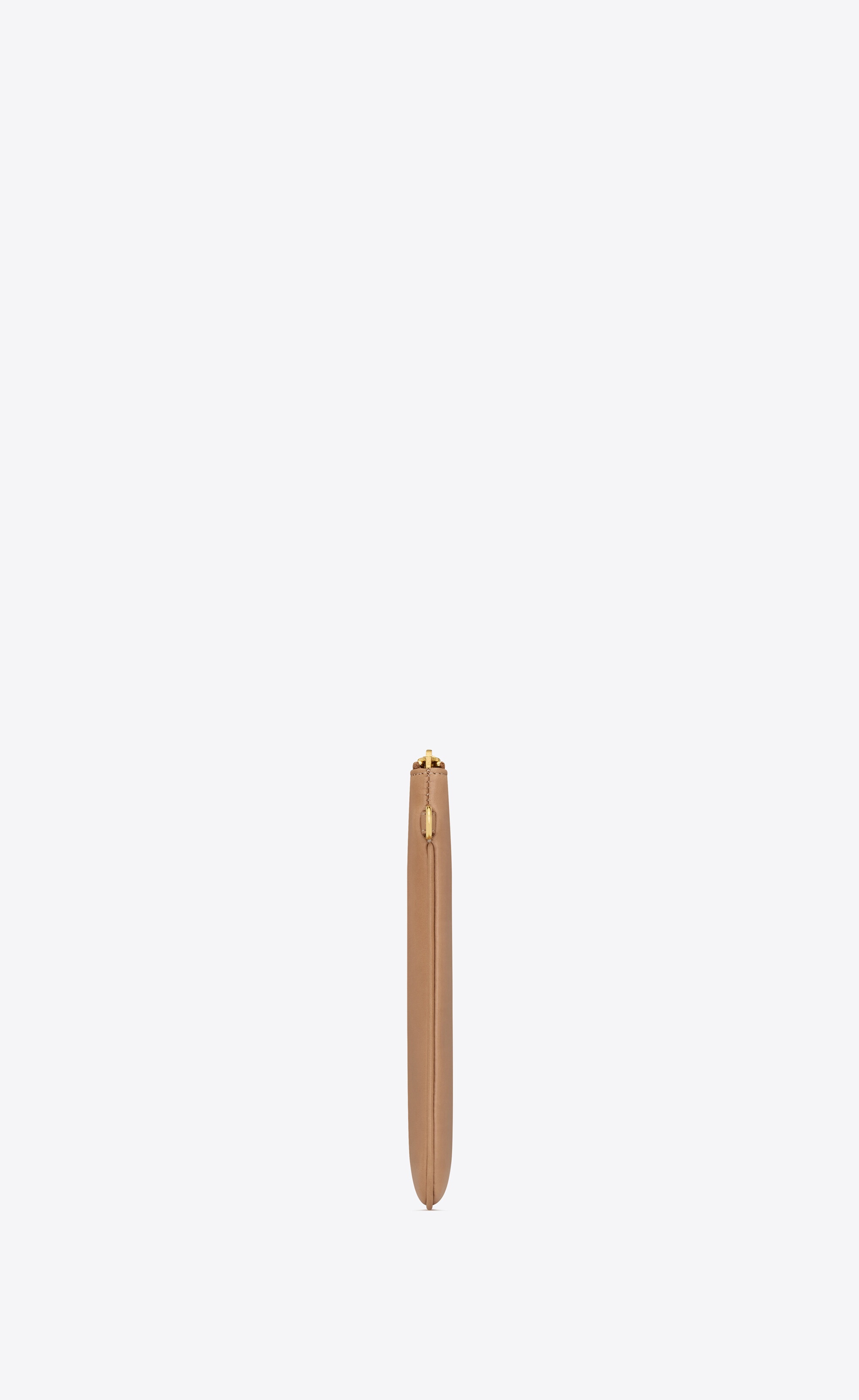 rive gauche beach pouch in vegetable-tanned leather 3