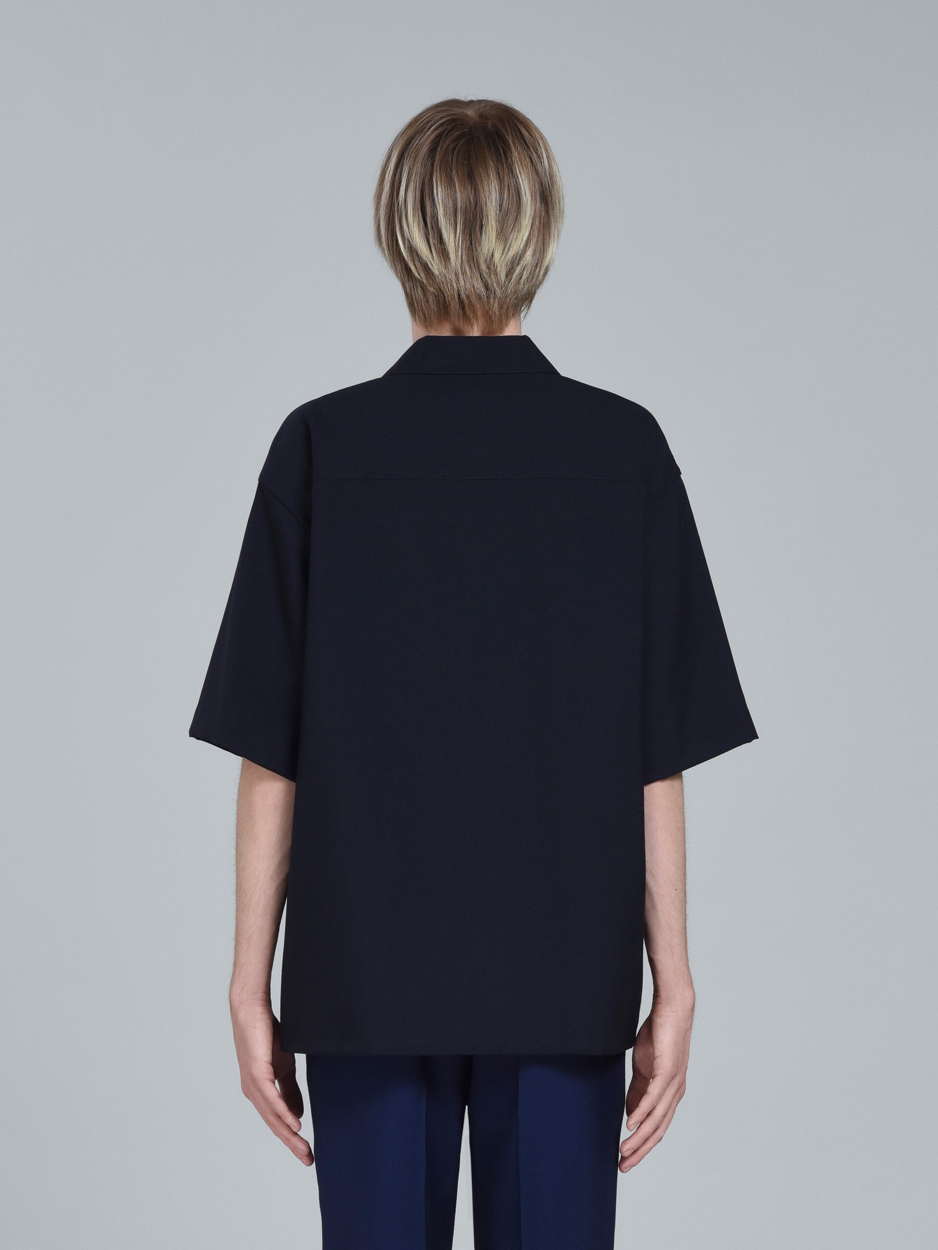 LOGO EMBROIDERY BOWLING SHIRT - 3