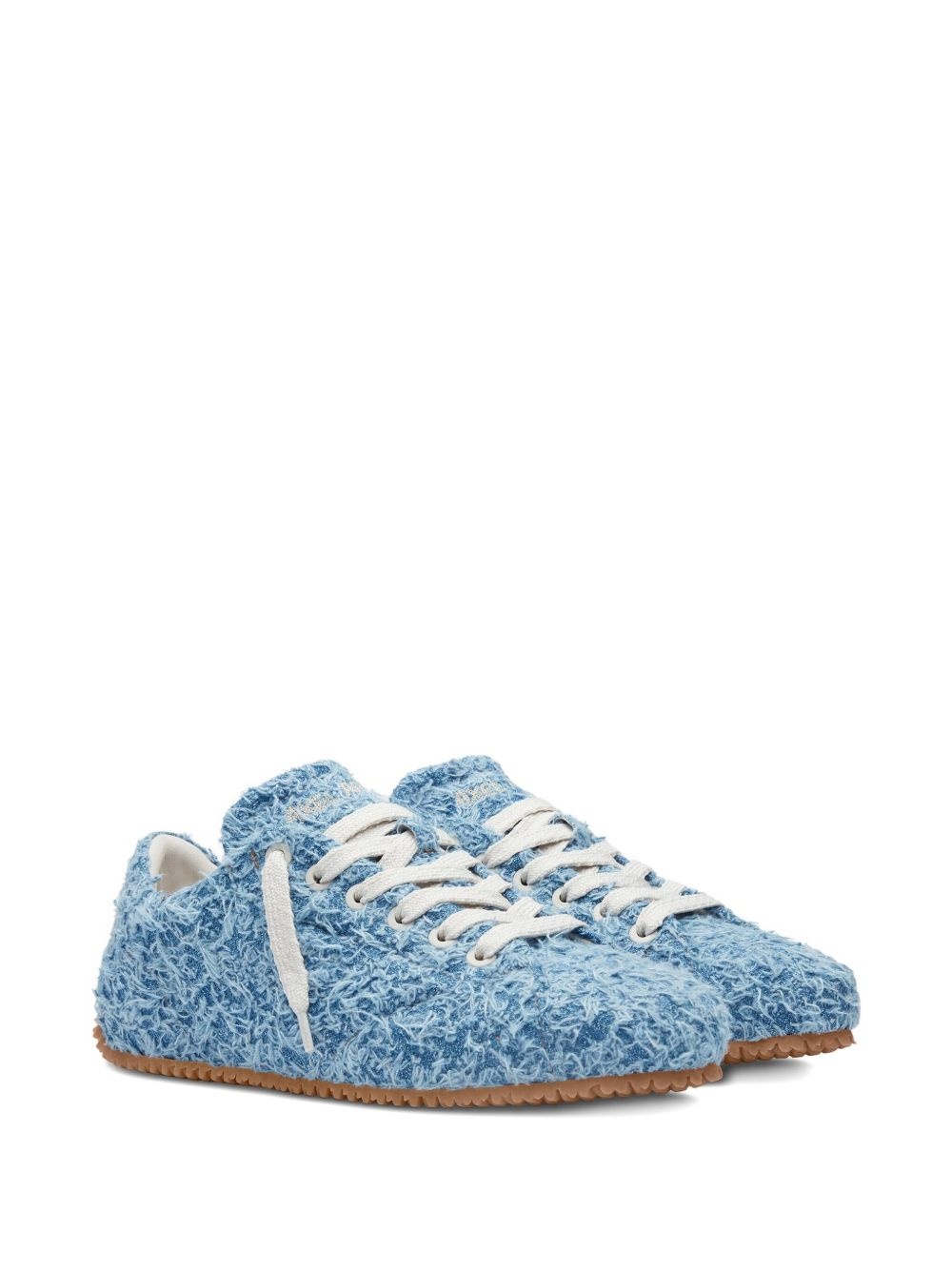 Tact fuzzy-textured lace-up sneakers - 3