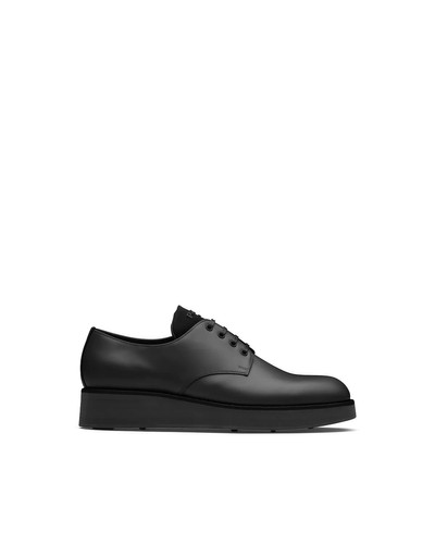 Prada Brushed leather Derby shoes outlook