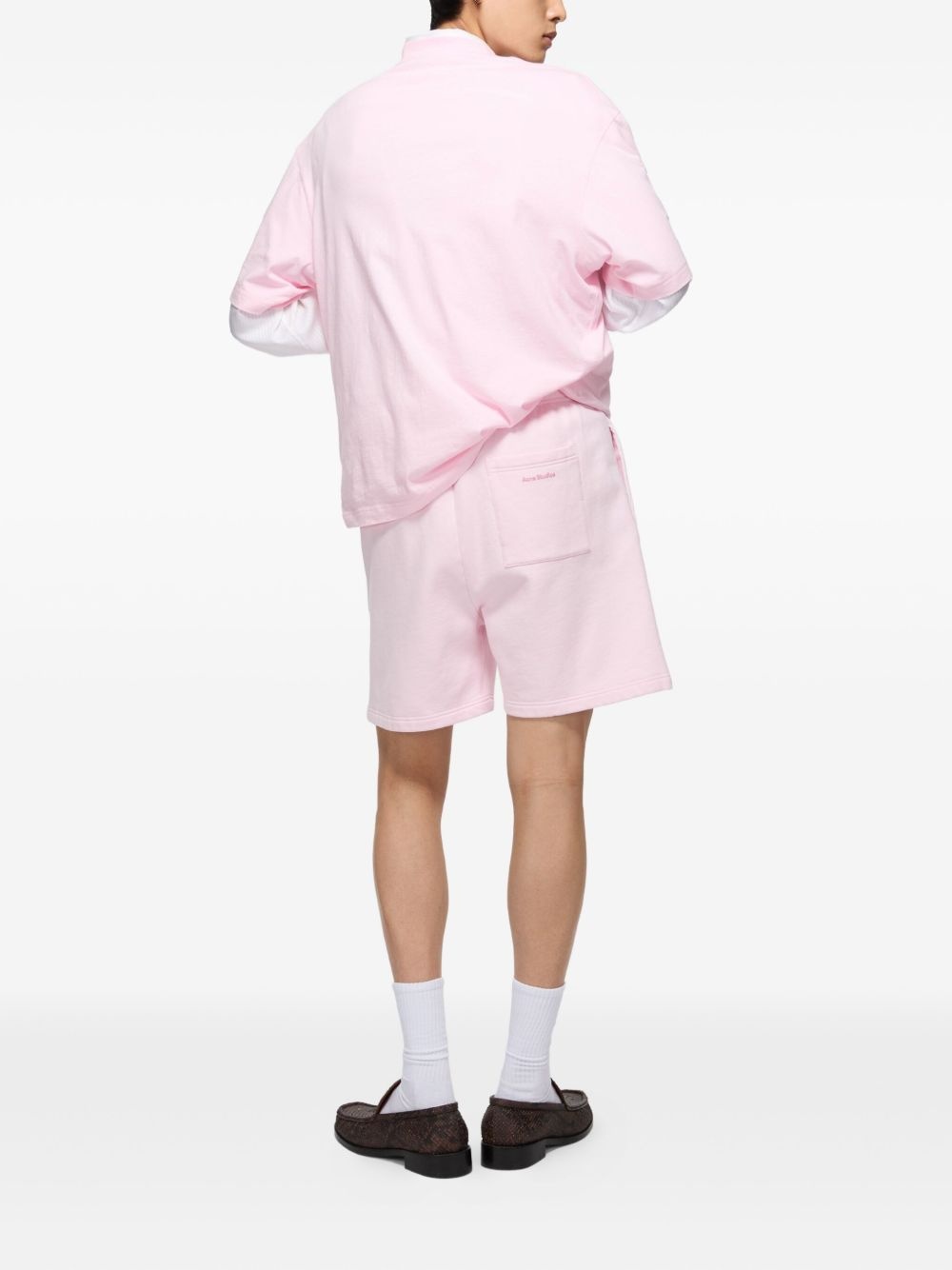 logo-embroidered shorts - 3