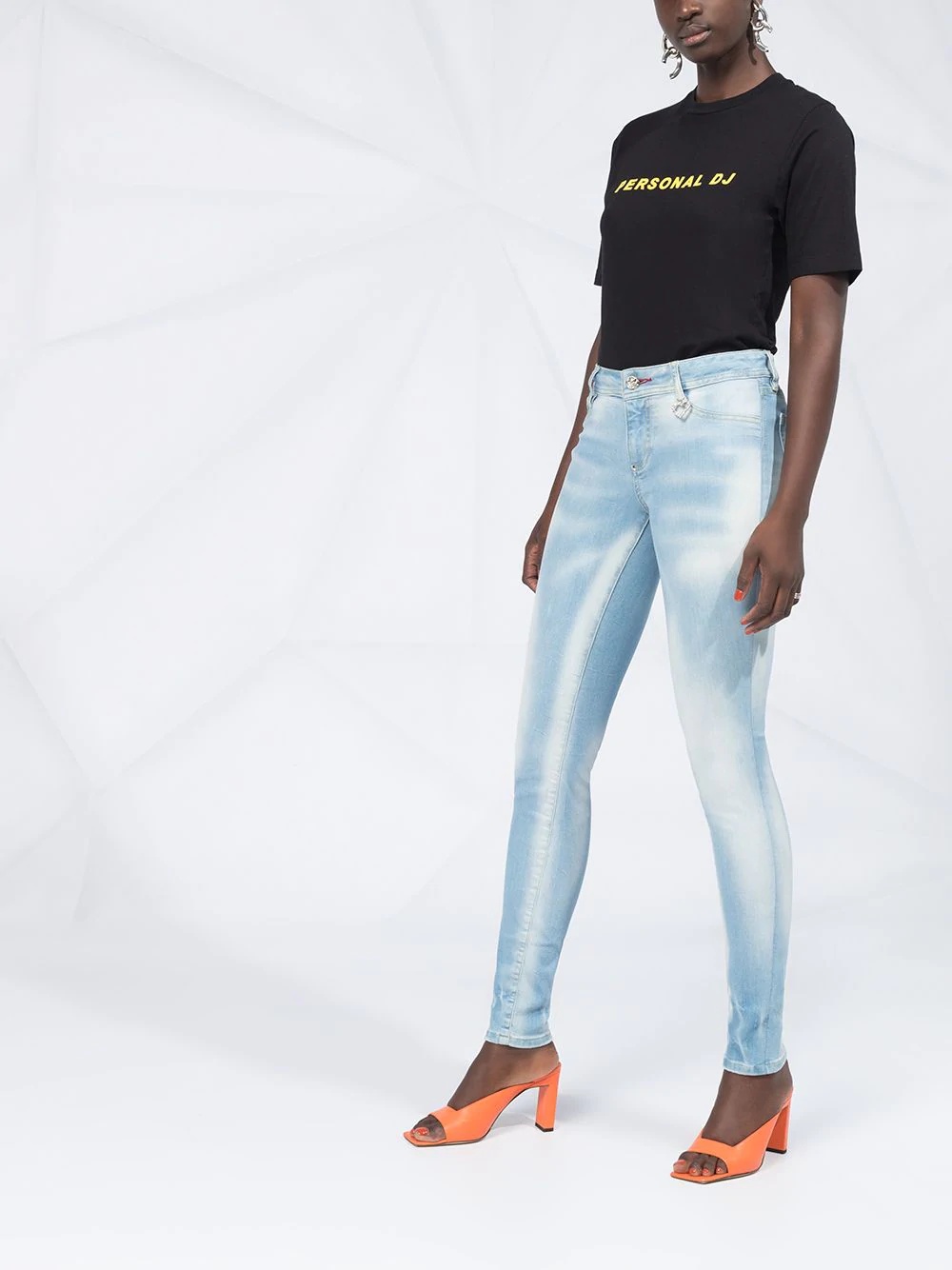 high rise skinny fit jeggings - 11