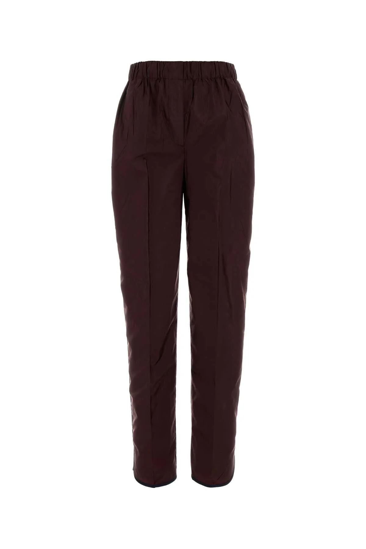 Prada Women Burgundy Re-Nylon Pant - 1