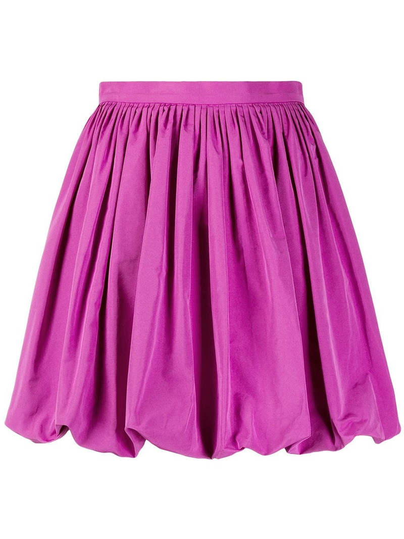 pleated bubble hem skirt 1