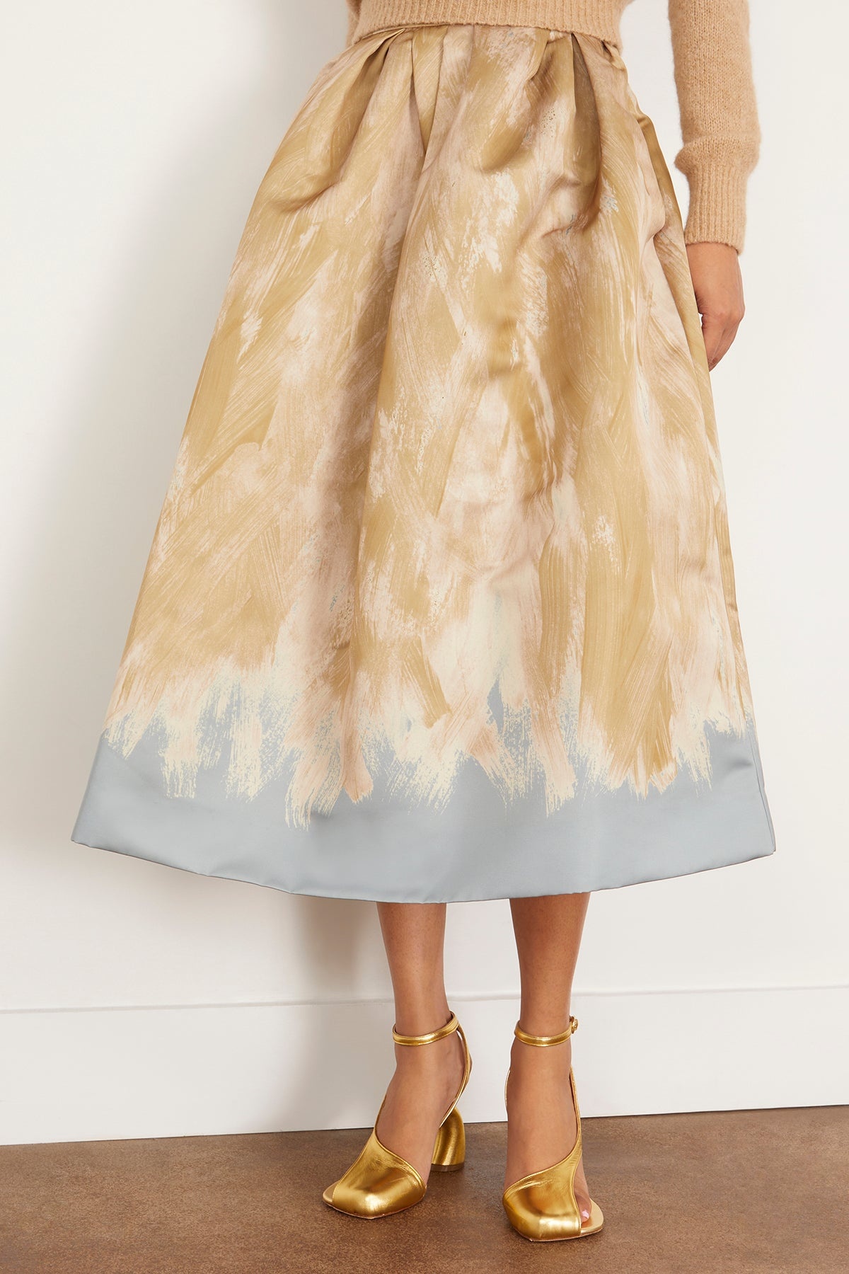 注目の的【Dries Van Noten】Soni Bis Skirt in Beige Dries Van Noten Soni Bis Skirt in Beige | hampdenclothing