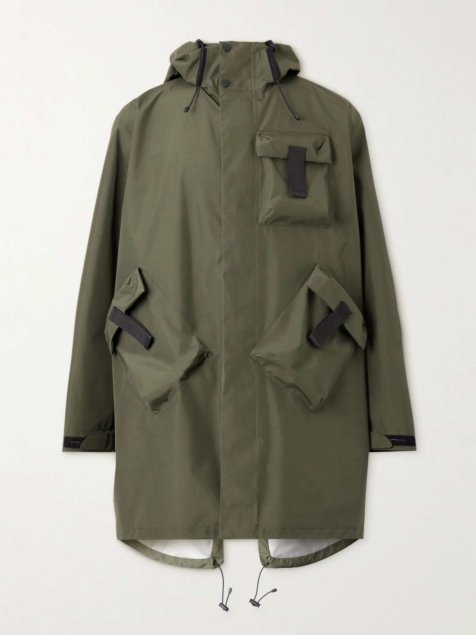 + Salehe Bembury Menger Oversized 2L GORE-TEX INFINIUM™ Hooded Parka Green - 1