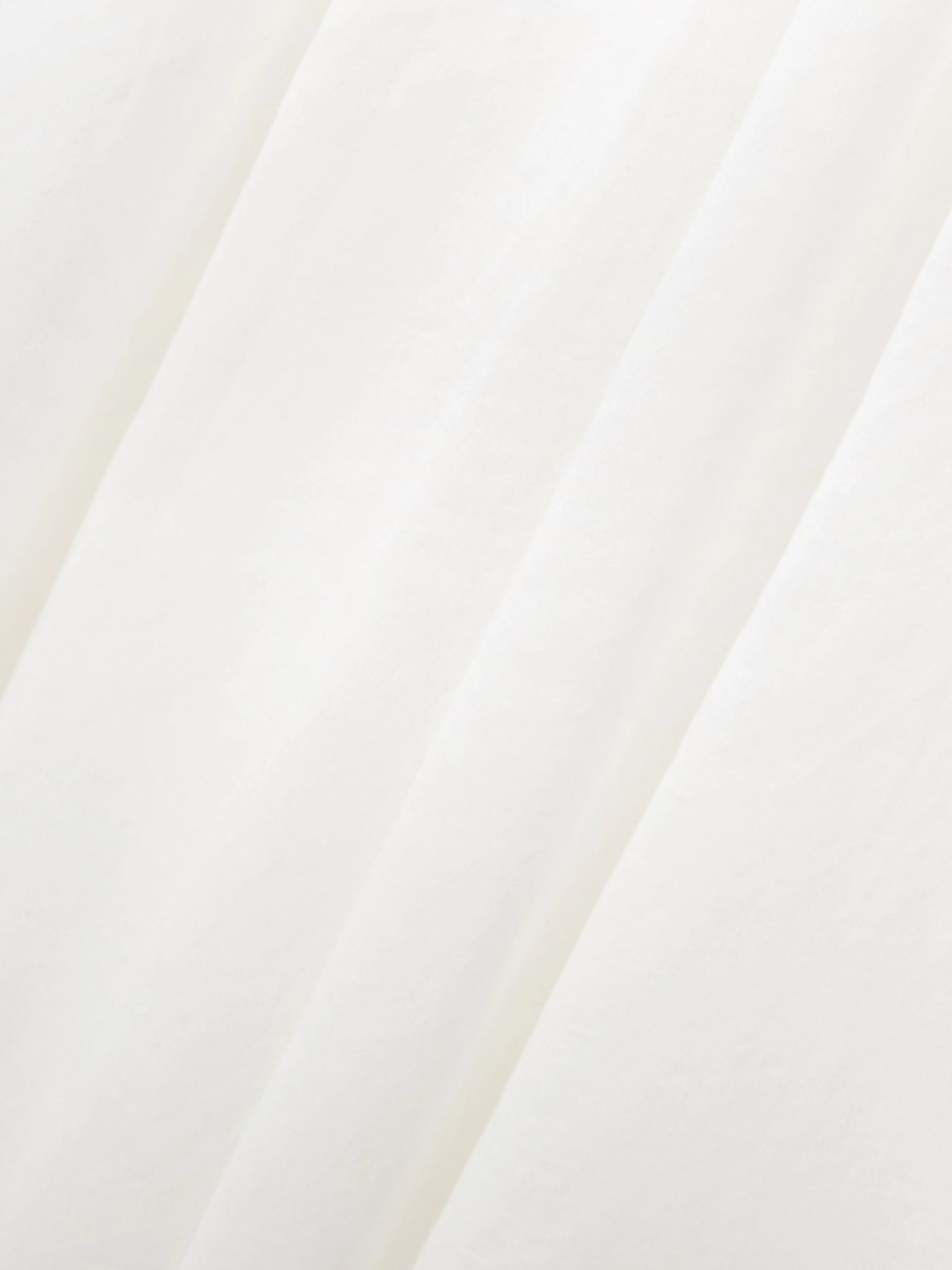 Ischia shirred organic cotton-blend voile midi dress White - 4