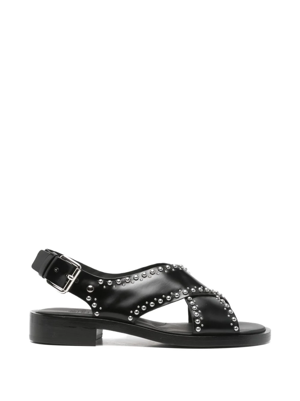 studded-embellishment sandals - 1