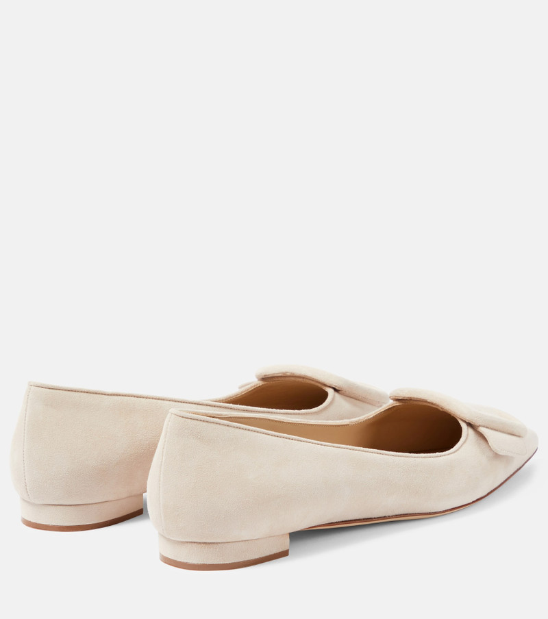 Manolo Blahnik Maysale suede flats outlook