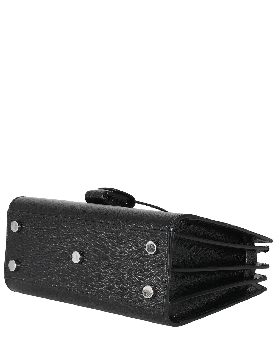 Saint Laurent Black Grained Leather Nano Sac De Jour (Authentic Pre-Loved) - 2