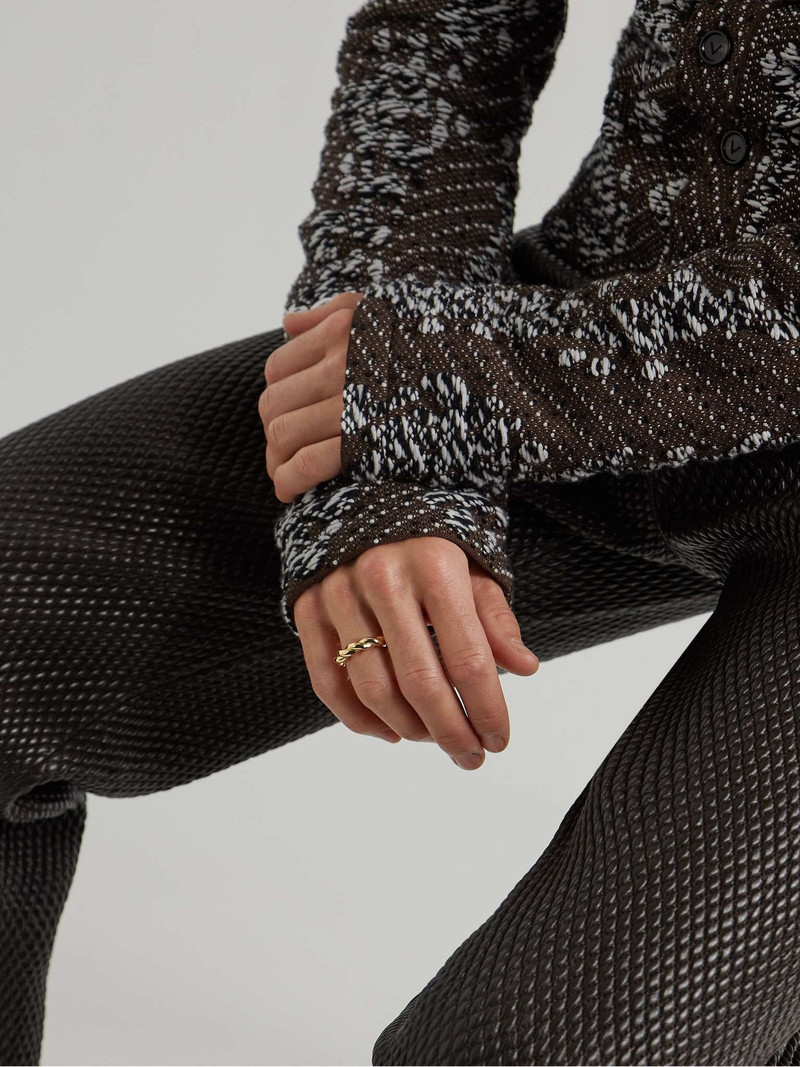 Bottega Veneta Twisted Gold-Plated Ring outlook