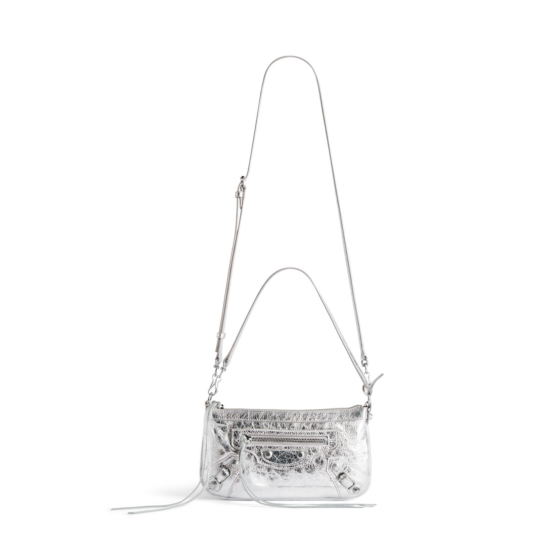 Women's Le City Pouch On Strap in Silver - 4