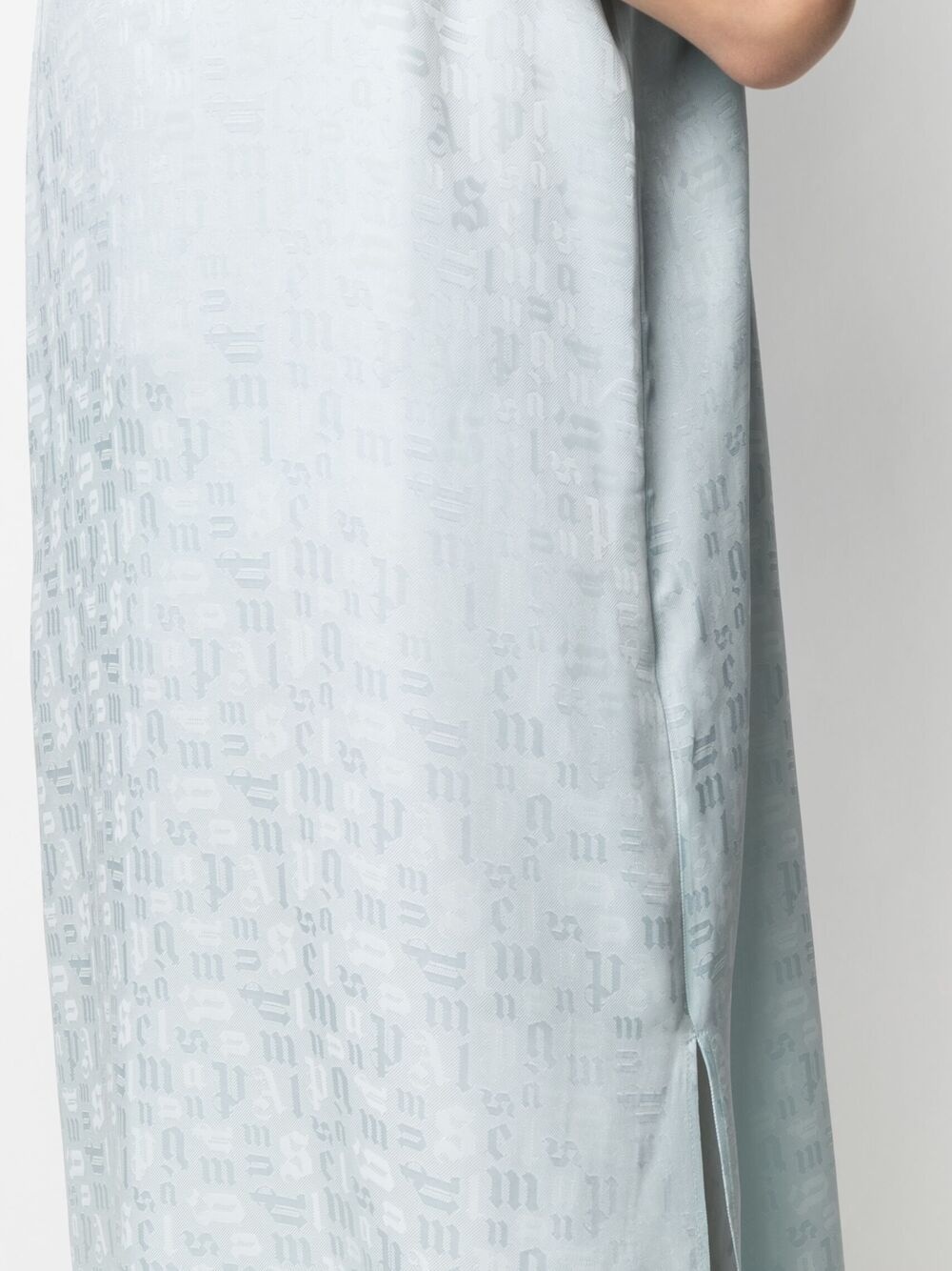 monogram-print slip dress - 5