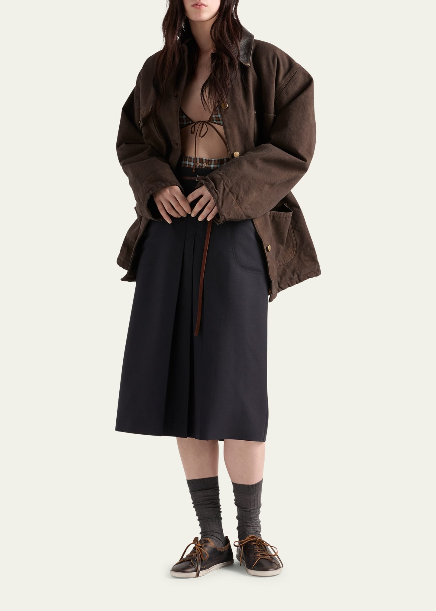 Kid Mohair Midi Skirt - 2